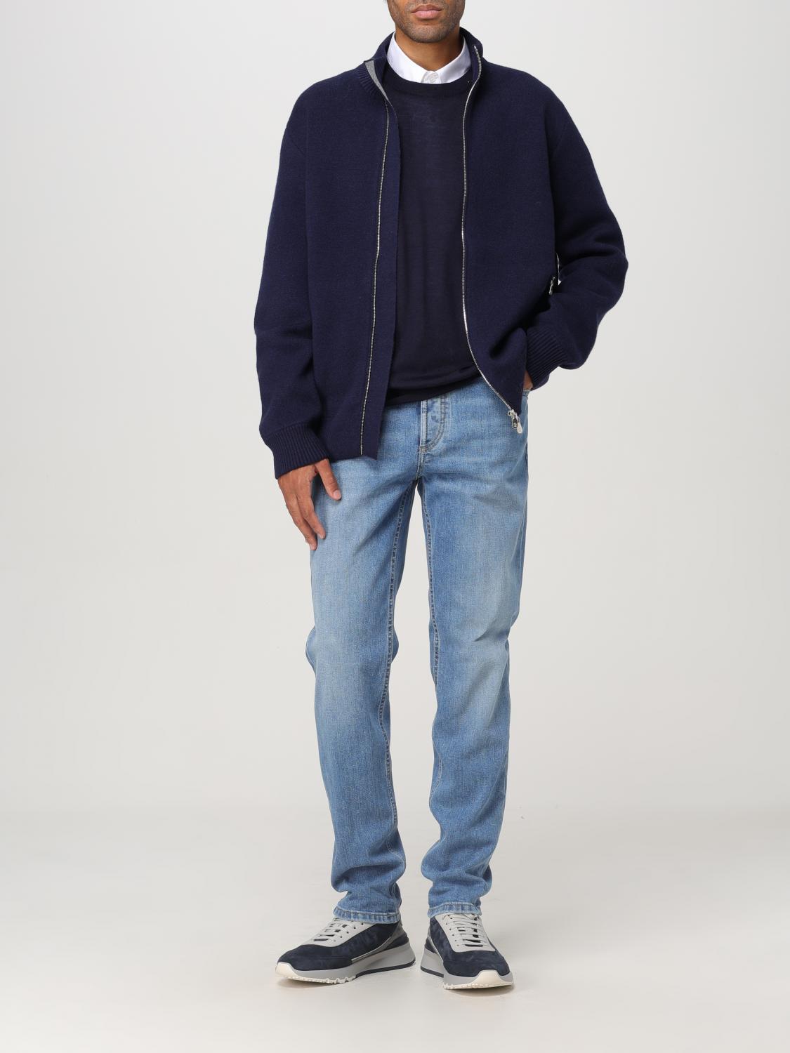 BRUNELLO CUCINELLI PULL: Pull homme Brunello Cucinelli, Bleu Marine - Img 2