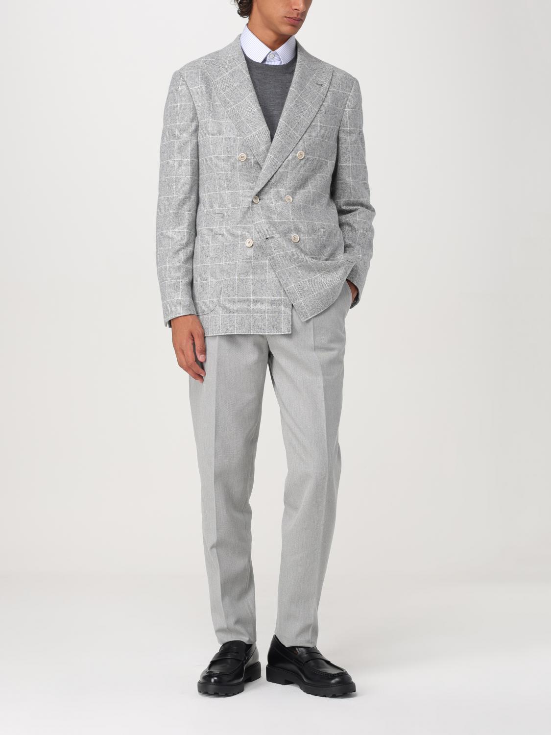BRUNELLO CUCINELLI PULL: Pull homme Brunello Cucinelli, Gris 2 - Img 2