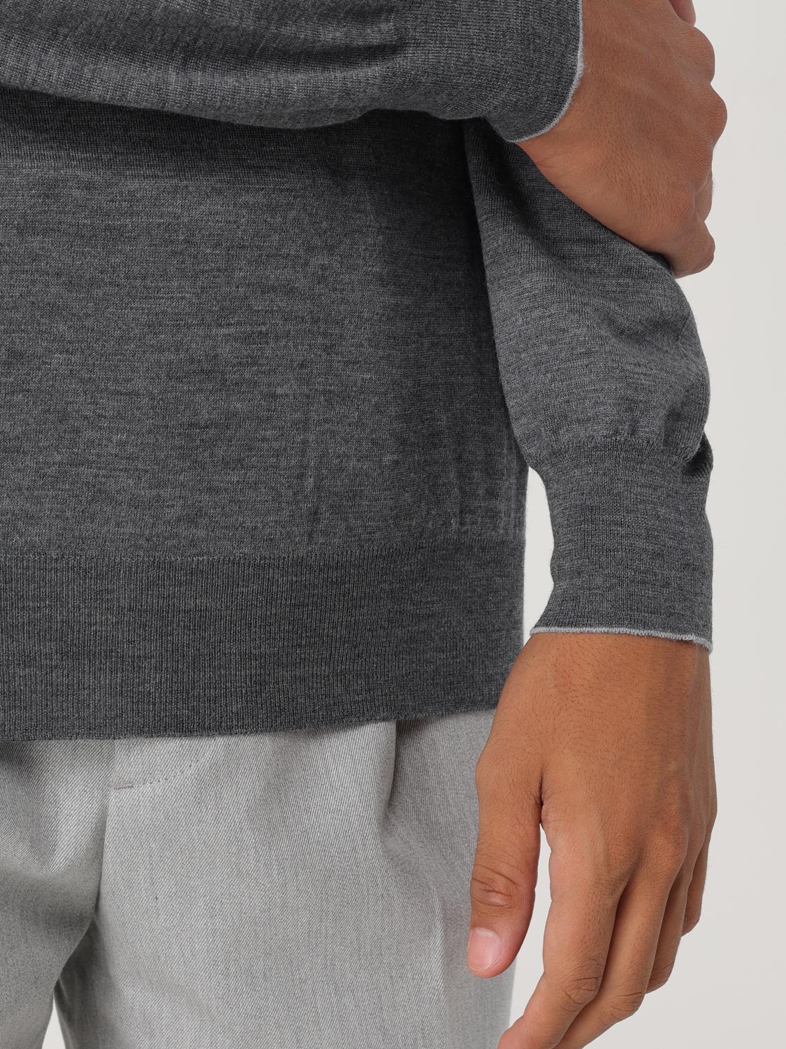 BRUNELLO CUCINELLI PULL: Pull homme Brunello Cucinelli, Gris 2 - Img 5