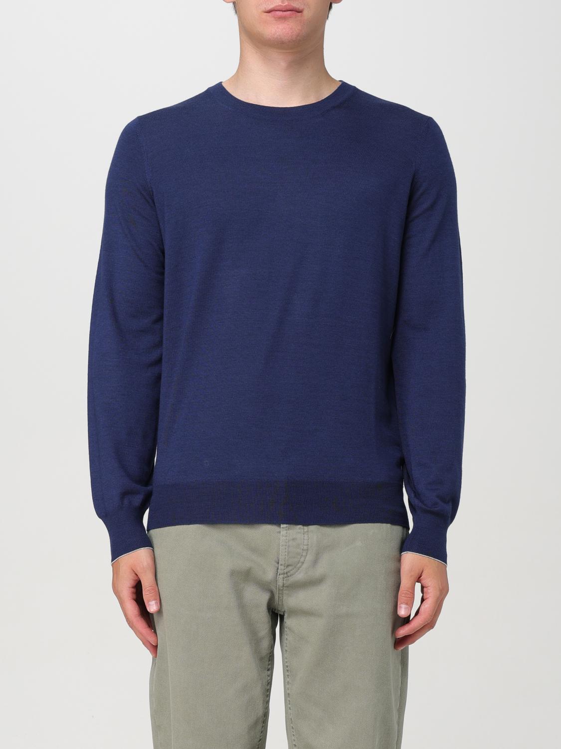 BRUNELLO CUCINELLI PULLOVER: Pullover herren Brunello Cucinelli, Blau 1 - Img 1