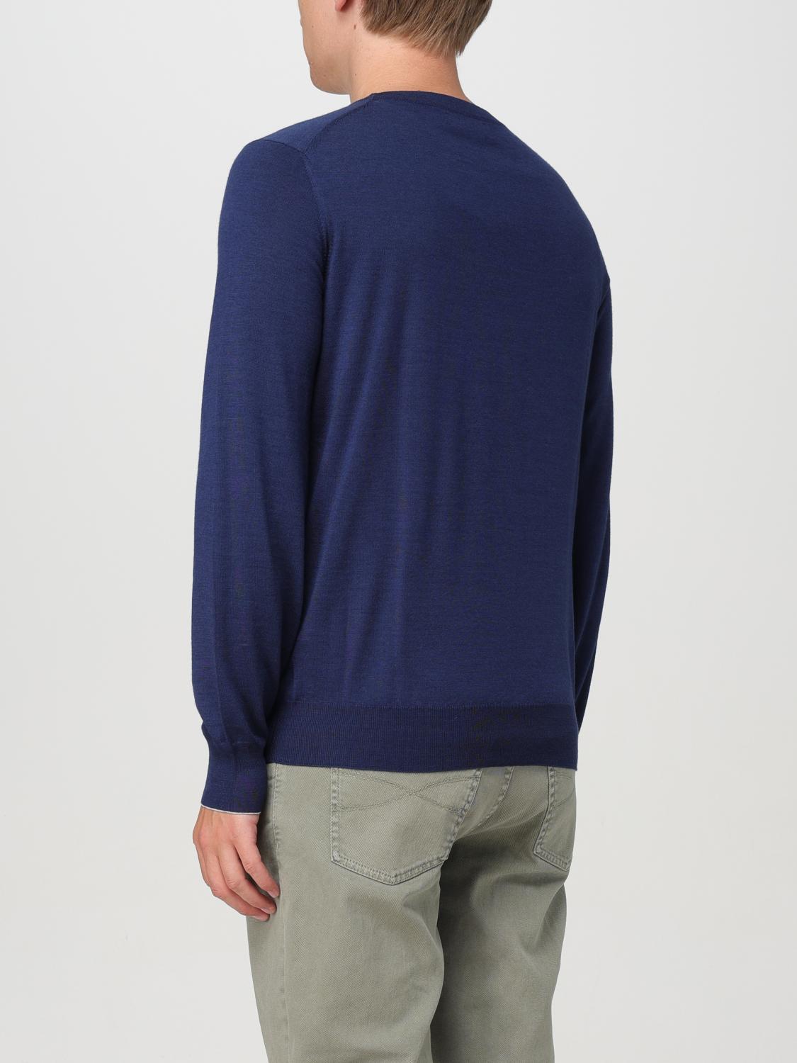 BRUNELLO CUCINELLI PULLOVER: Pullover herren Brunello Cucinelli, Blau 1 - Img 3
