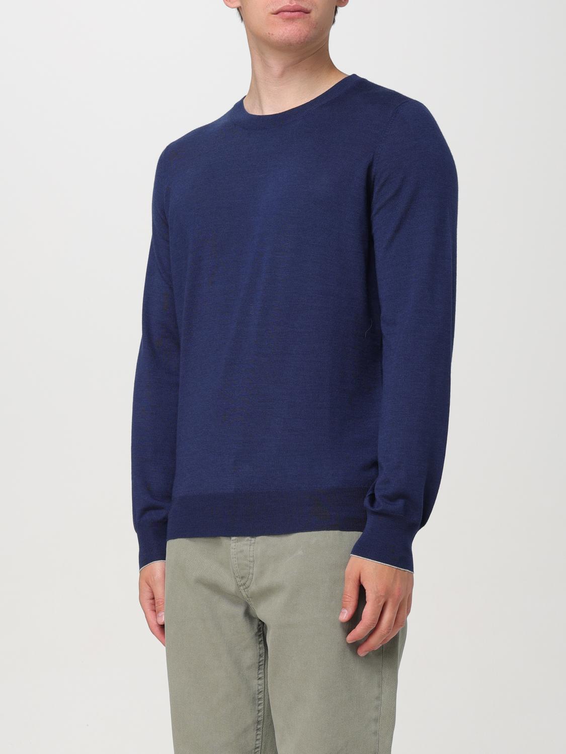 BRUNELLO CUCINELLI PULLOVER: Pullover herren Brunello Cucinelli, Blau 1 - Img 4