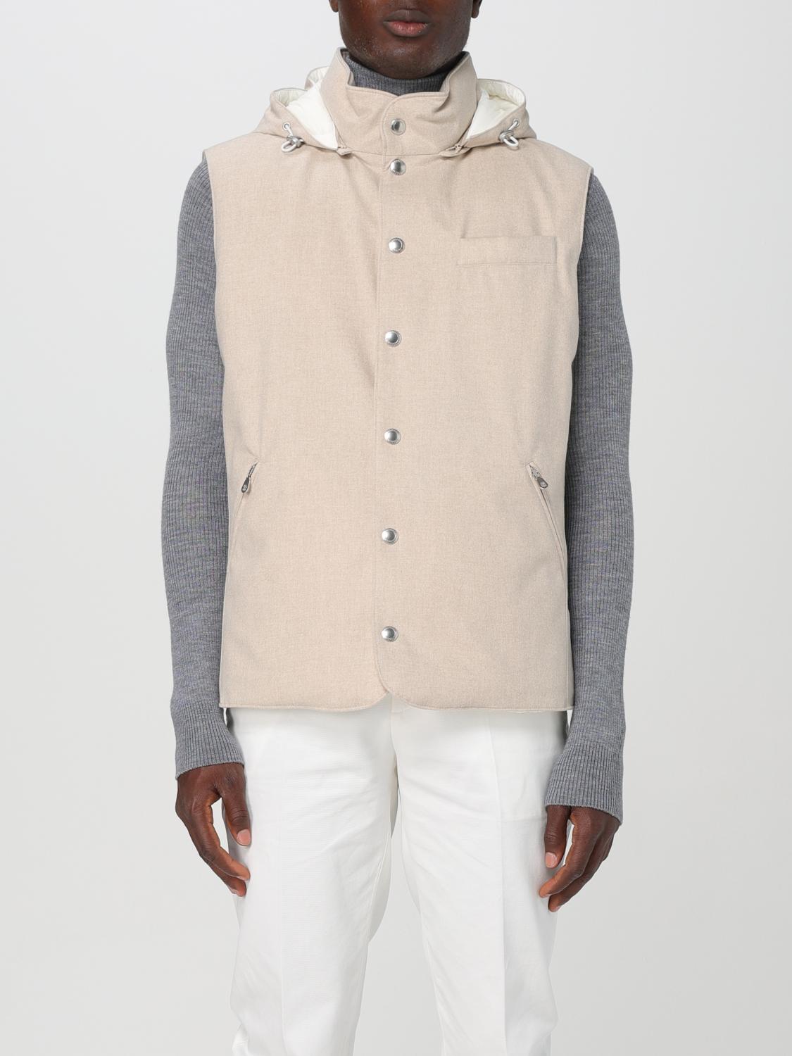 BRUNELLO CUCINELLI 정장 조끼: 재킷 남성 Brunello Cucinelli, 샌드 - Img 1
