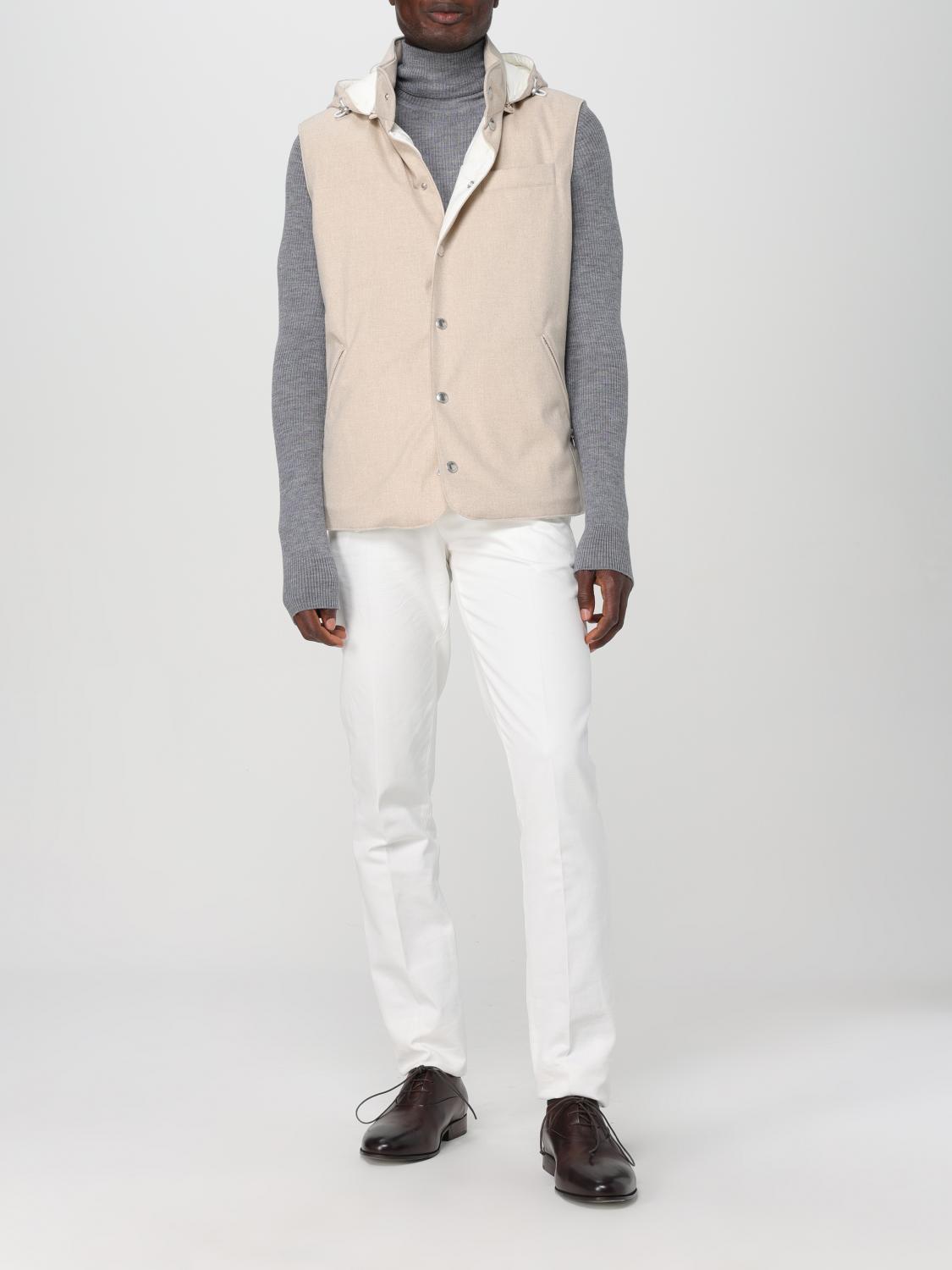 BRUNELLO CUCINELLI 정장 조끼: 재킷 남성 Brunello Cucinelli, 샌드 - Img 2