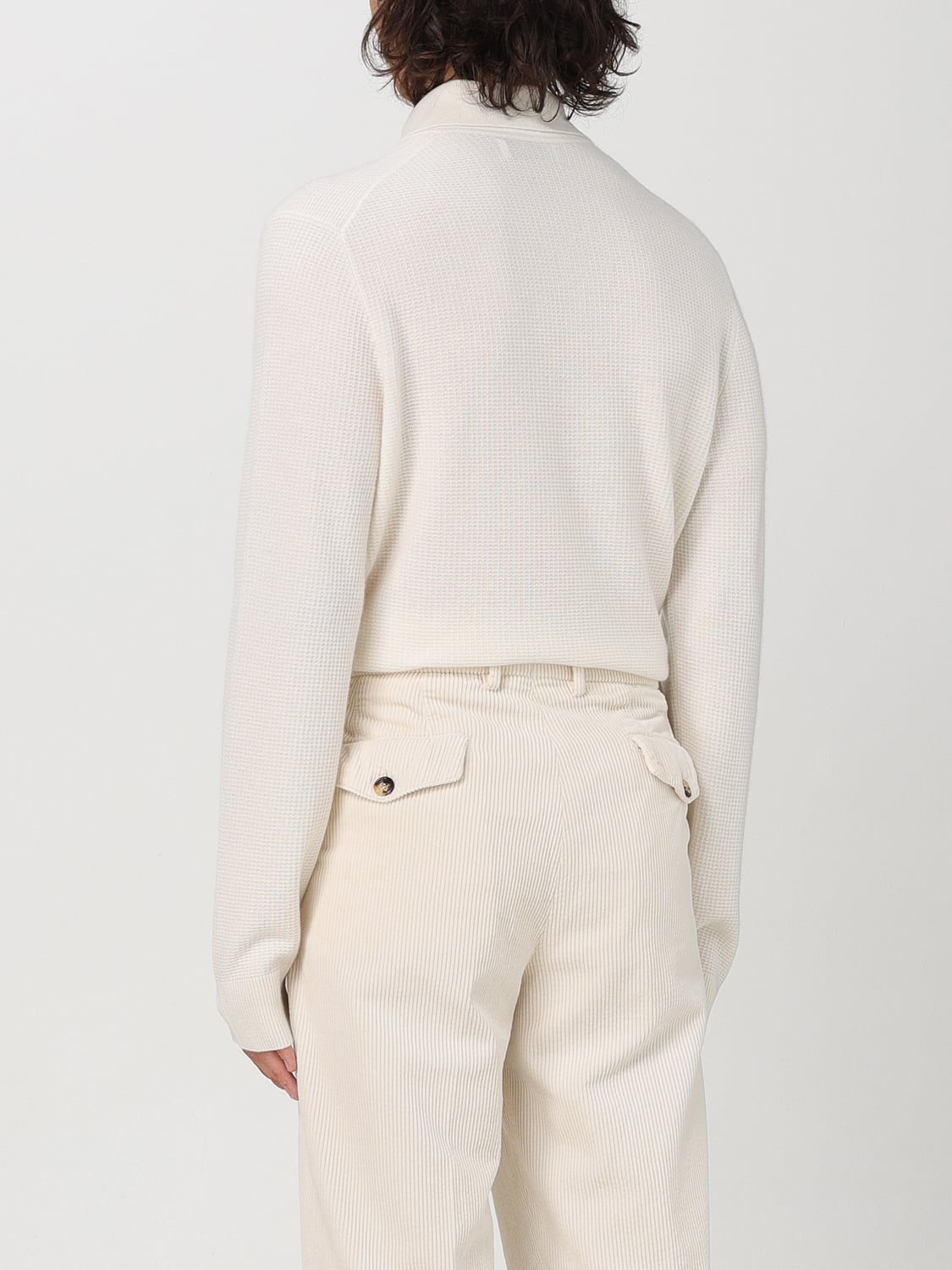 BRUNELLO CUCINELLI POLO: Pullover herren Brunello Cucinelli, Weiß - Img 3