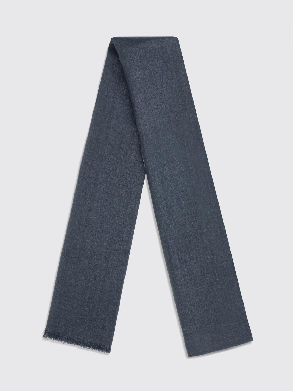 BRUNELLO CUCINELLI BUFANDA: Bufanda mujer Brunello Cucinelli, Azul Marino - Img 2