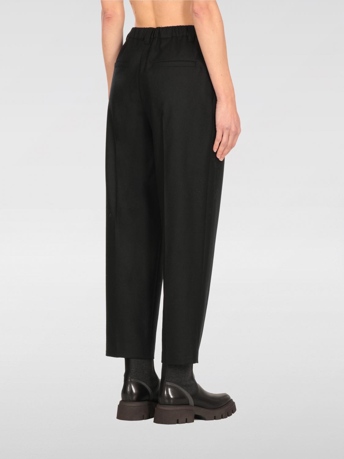 BRUNELLO CUCINELLI PANTS: Pants woman Brunello Cucinelli, Black - Img 3