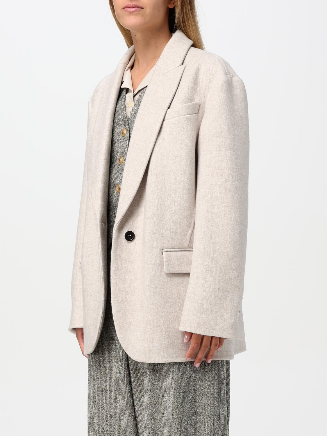 BRUNELLO CUCINELLI ブレザー: ブレザー レディース Brunello Cucinelli, パール - Img 4