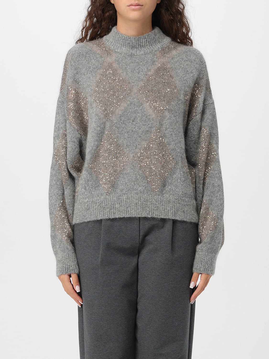 BRUNELLO CUCINELLI PULLOVER: Pullover damen Brunello Cucinelli, Bunt - Img 1