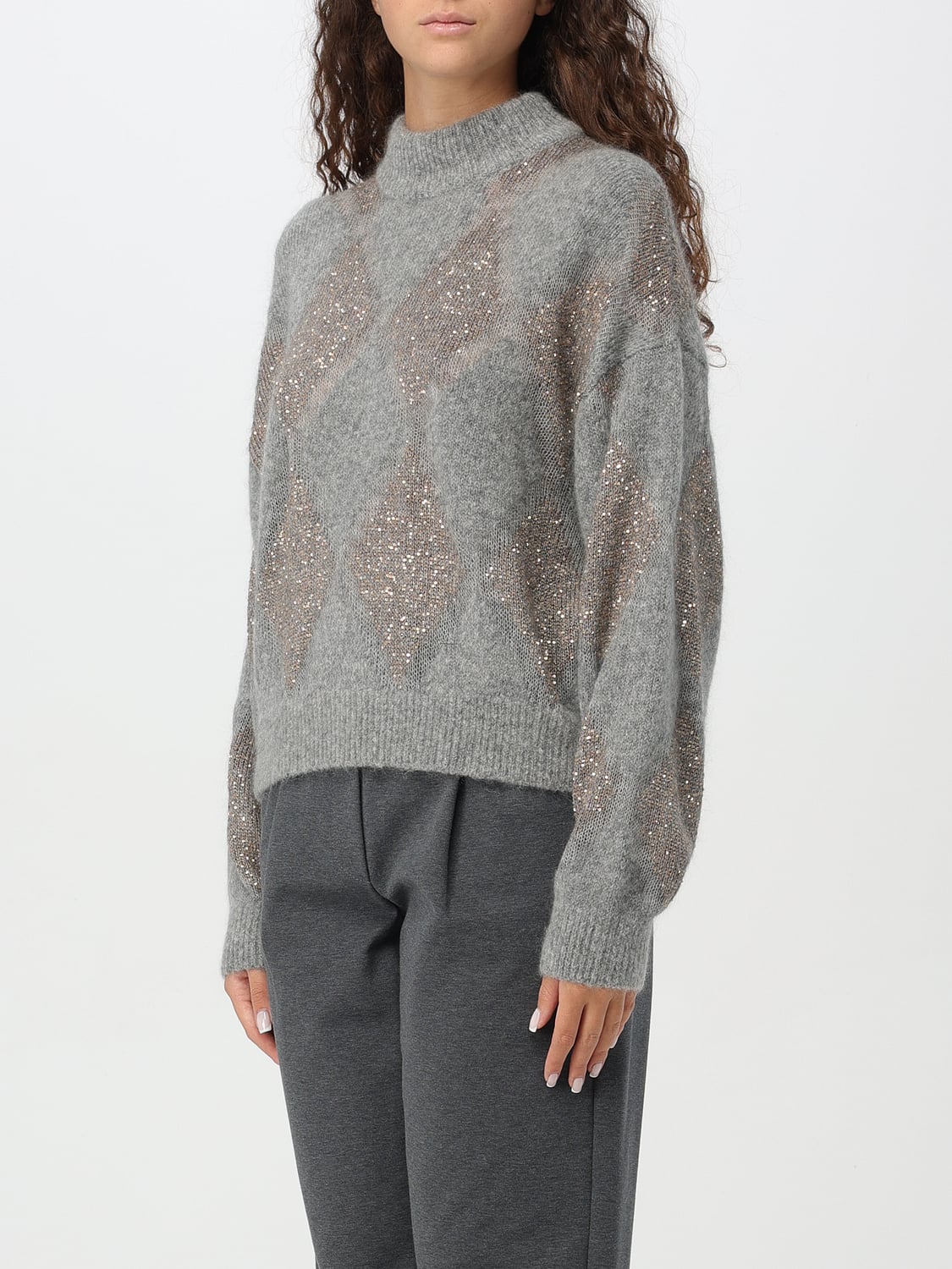 BRUNELLO CUCINELLI PULLOVER: Pullover damen Brunello Cucinelli, Bunt - Img 4