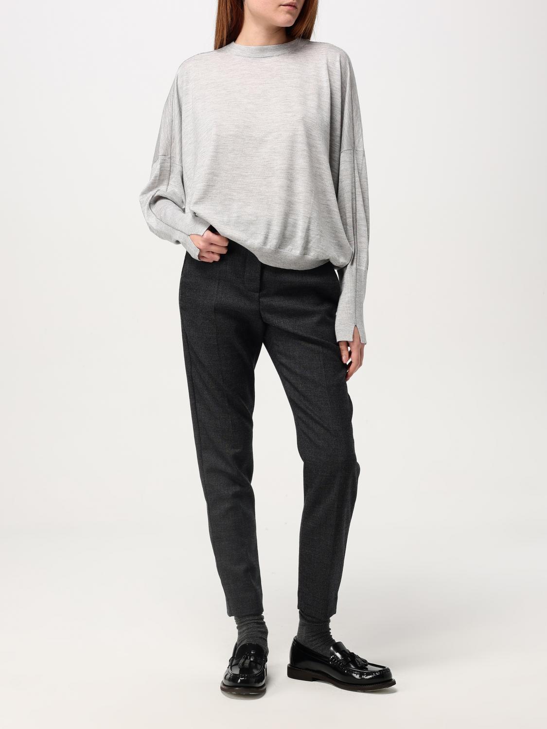 BRUNELLO CUCINELLI SWEATER: Sweater woman Brunello Cucinelli, Grey - Img 2