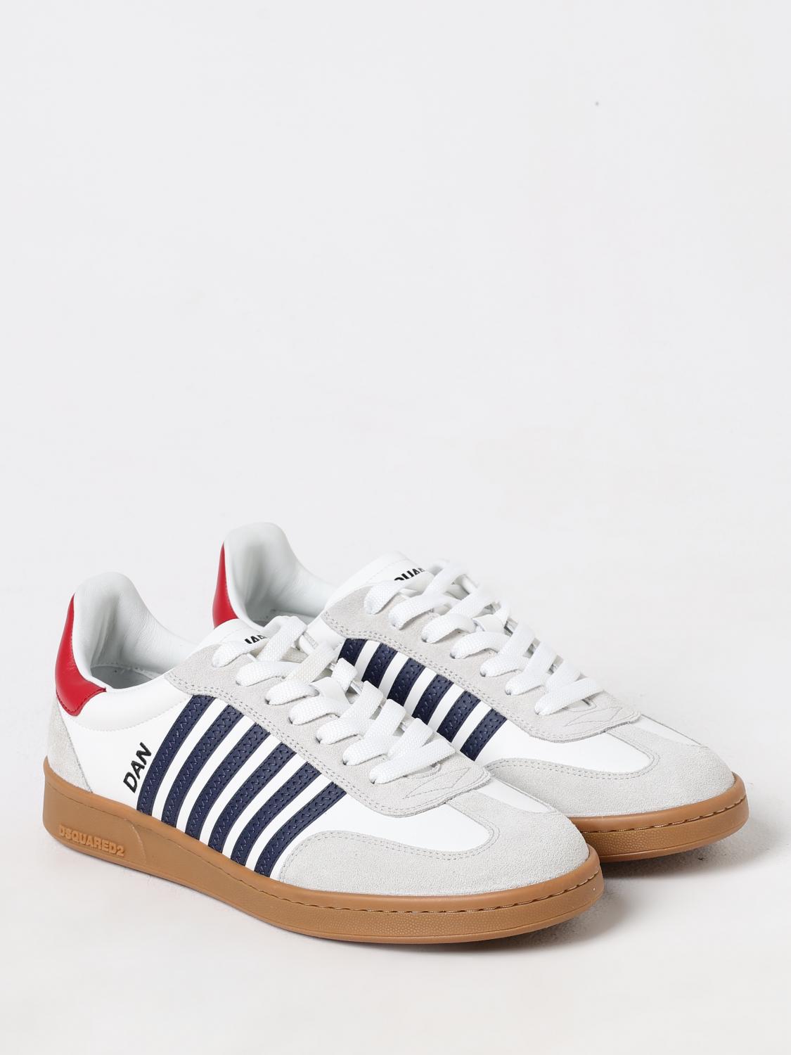 DSQUARED2 BASKETS: Baskets Boxer en cuir Dsquared2, Bleu - Img 2