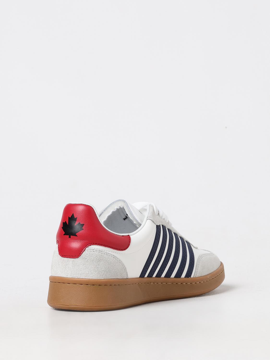 DSQUARED2 BASKETS: Baskets Boxer en cuir Dsquared2, Bleu - Img 3