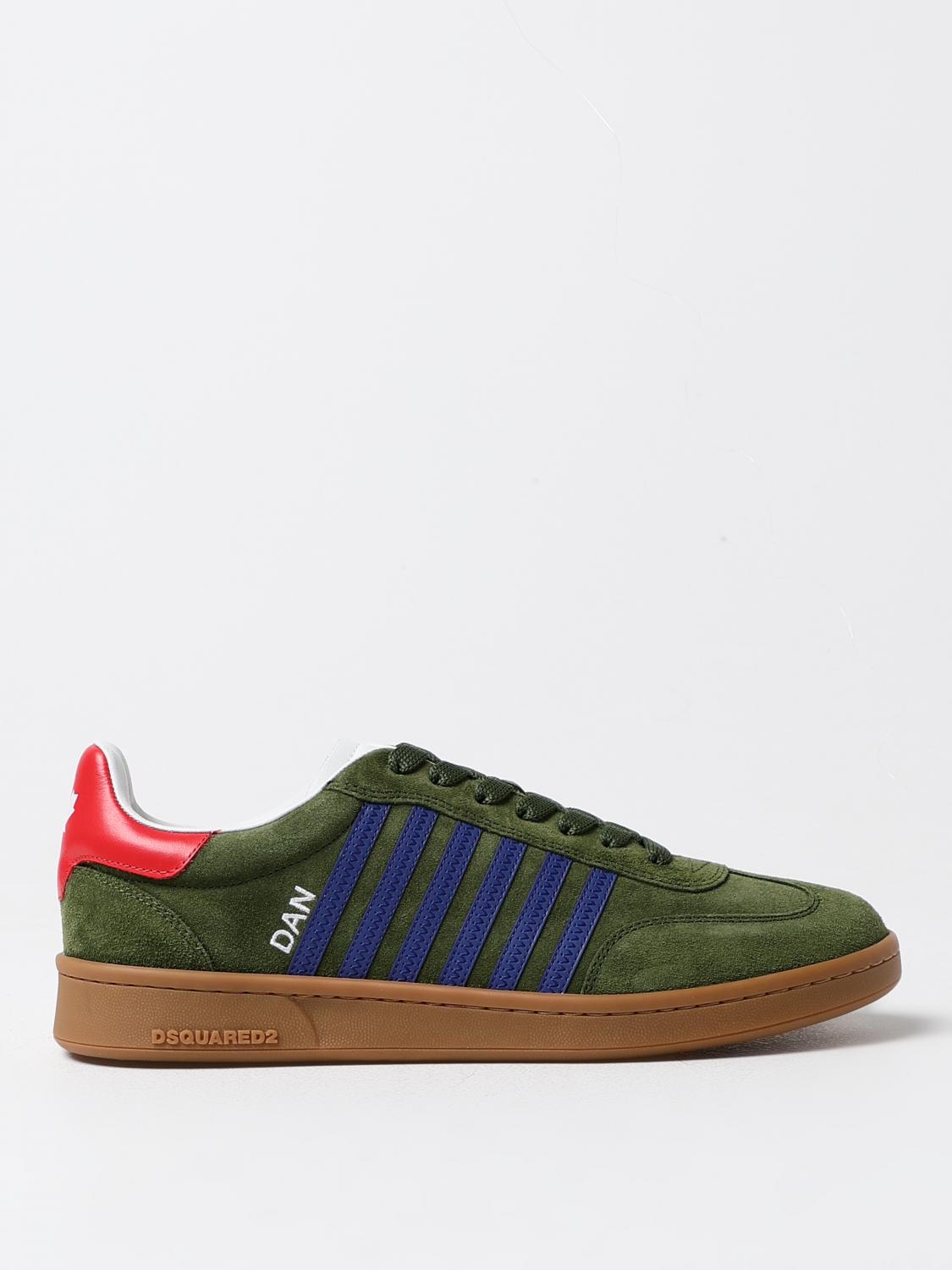 DSQUARED2 BASKETS: Baskets homme Dsquared2, Vert Militaire - Img 1