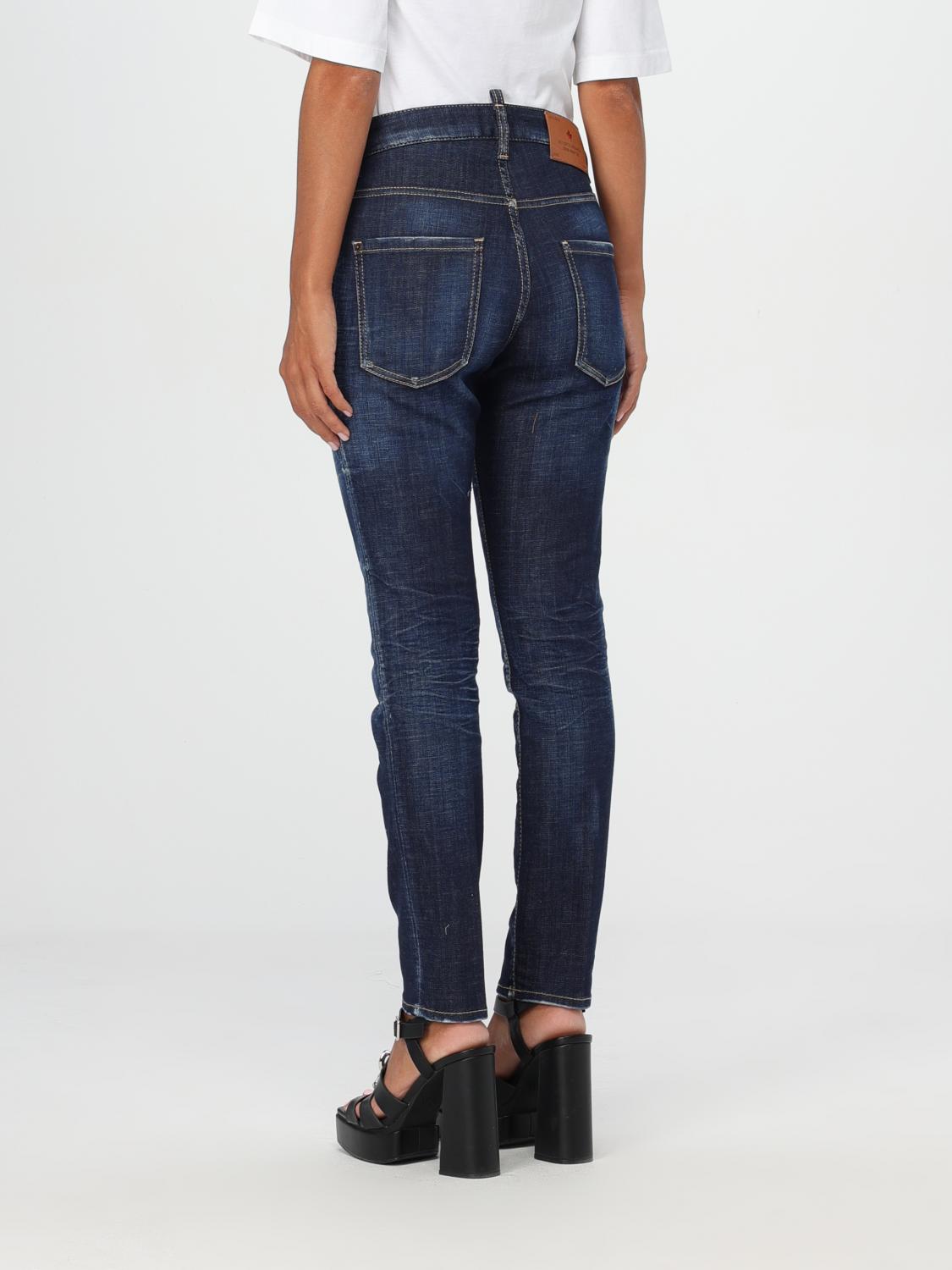 DSQUARED2 JEANS: Jeans Dsquared2 in denim di cotone , Denim - Img 2