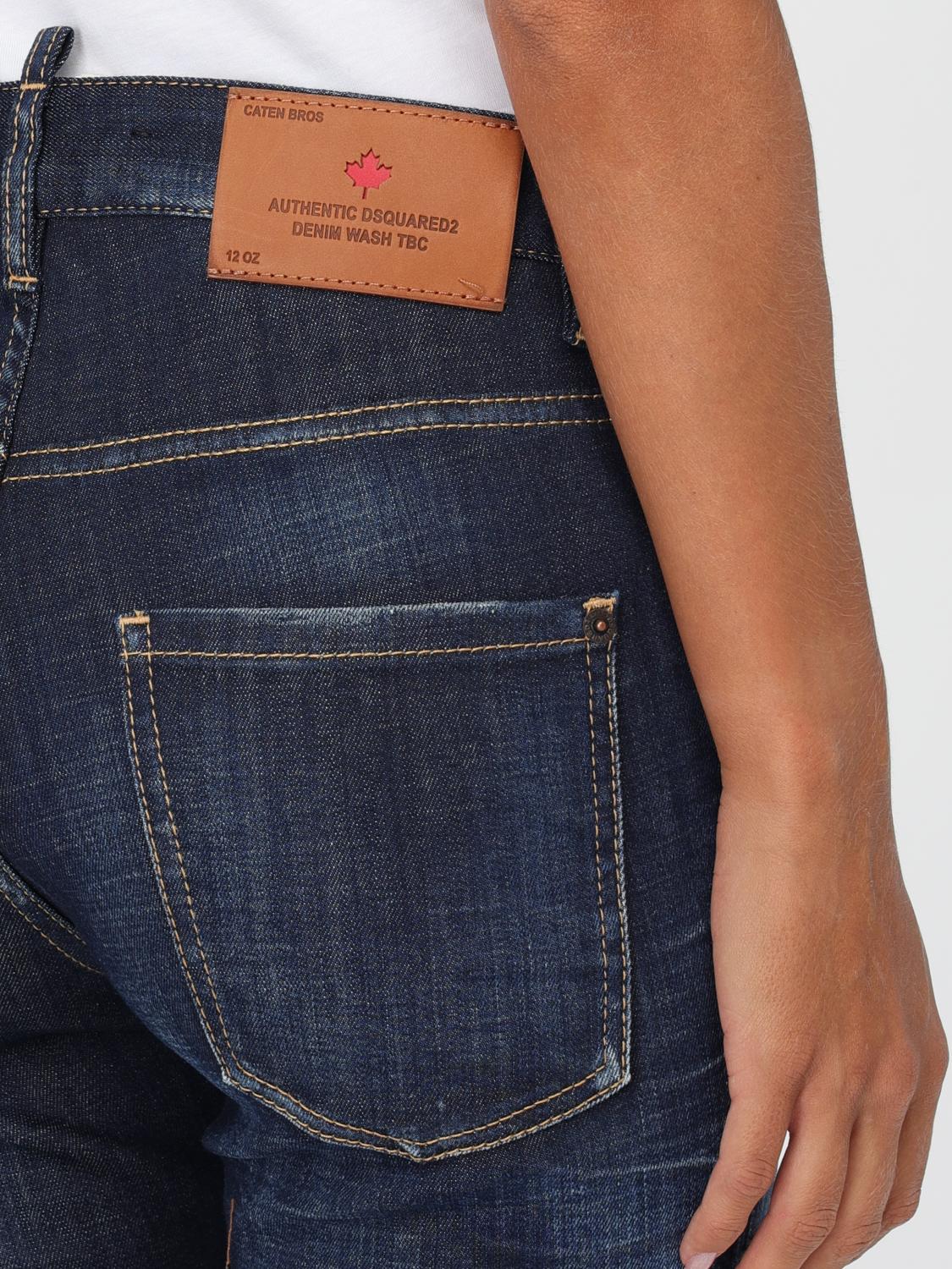DSQUARED2 JEANS: Jeans Dsquared2 in denim di cotone , Denim - Img 3