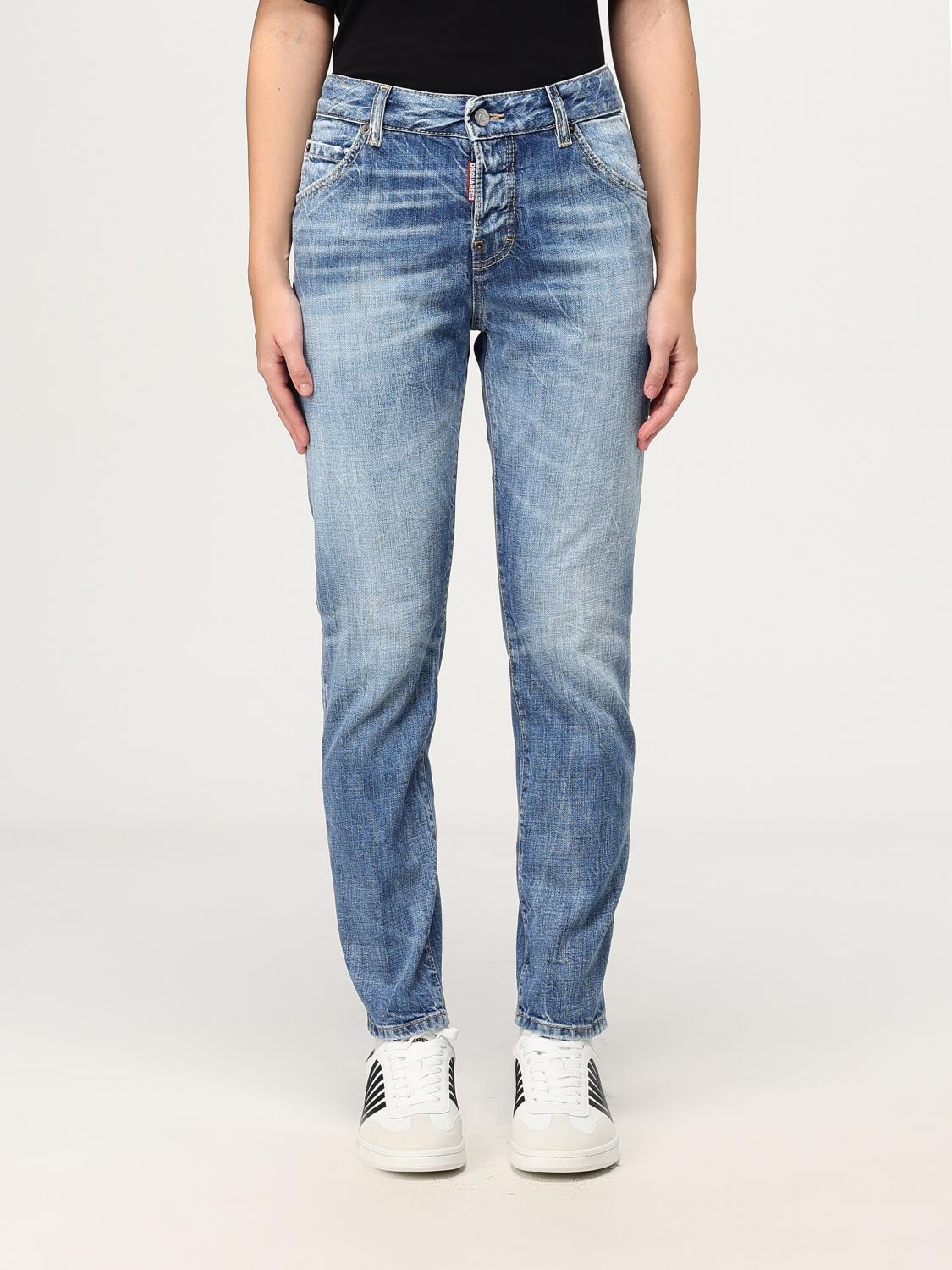 DSQUARED2 JEANS: Jeans femme Dsquared2, Délavé - Img 1