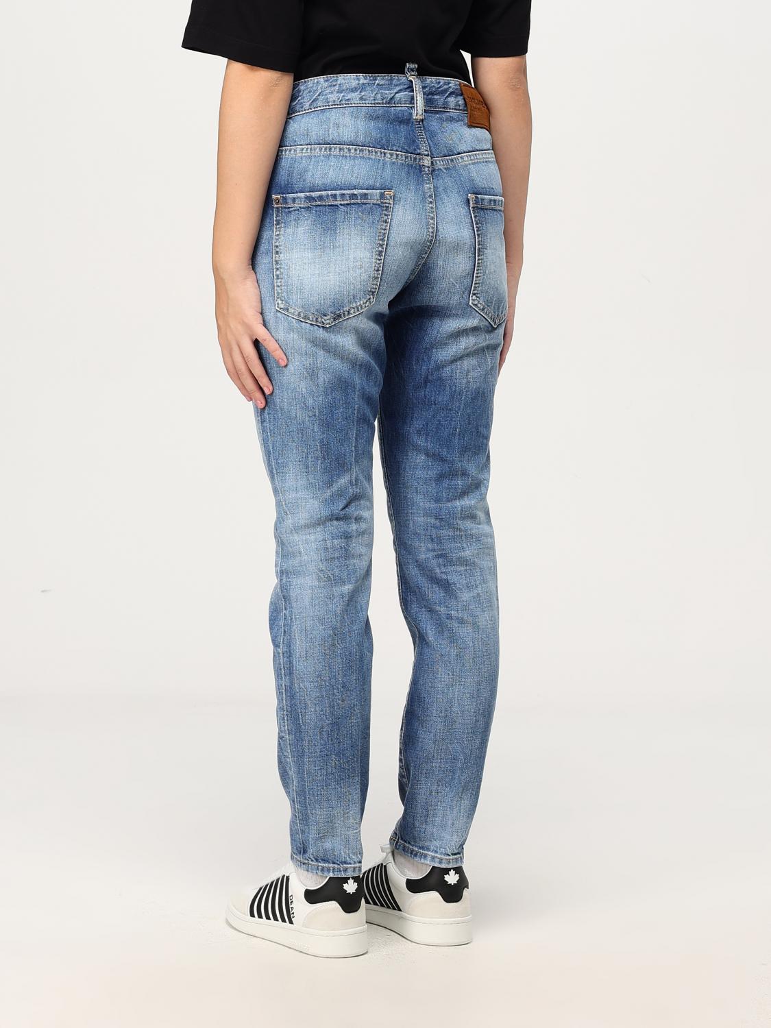 DSQUARED2 JEANS: Jeans Boston Dsquared2 in denim di cotone washed , Sstw - Img 3