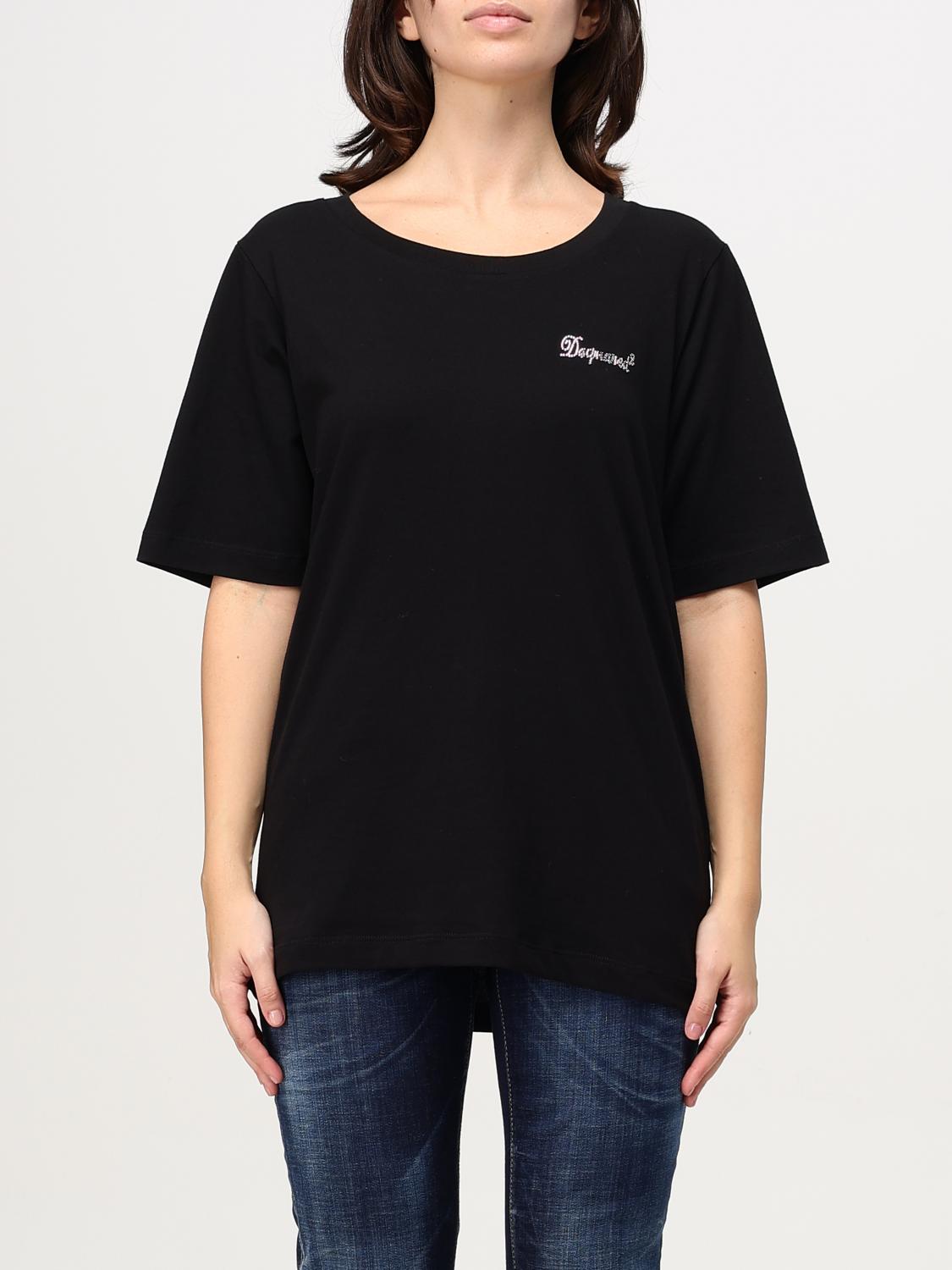 DSQUARED2 T-SHIRT: T-shirt woman Dsquared2, Black - Img 1