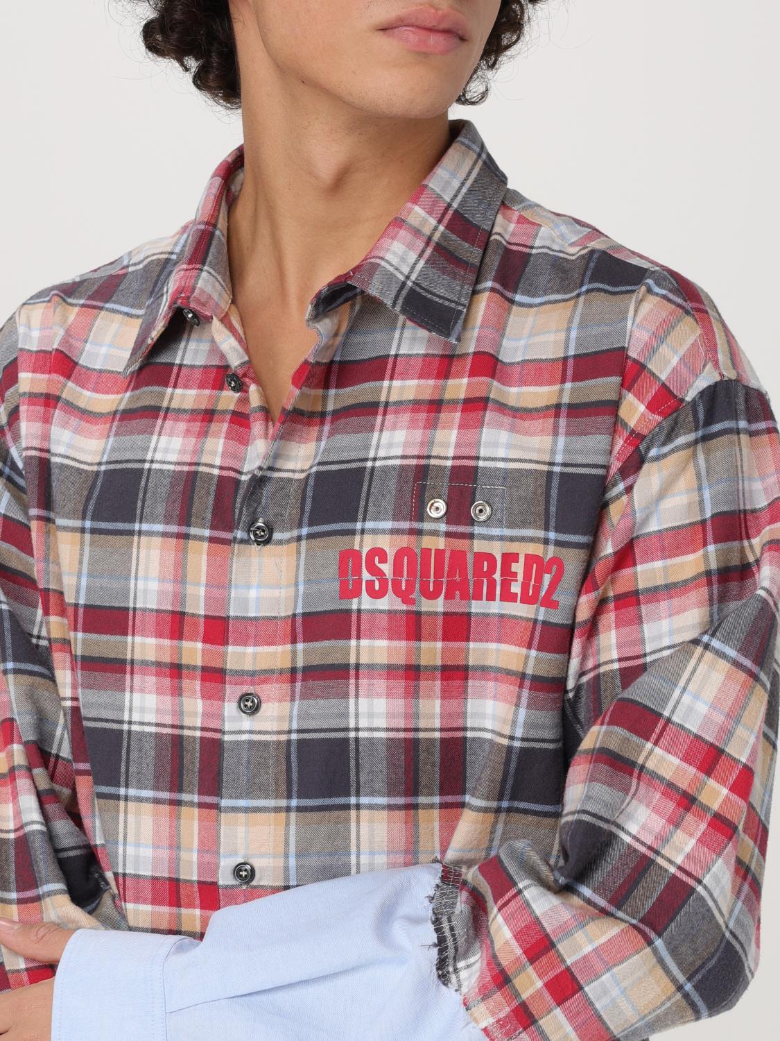 DSQUARED2 SHIRT: Shirt men Dsquared2, Red - Img 4