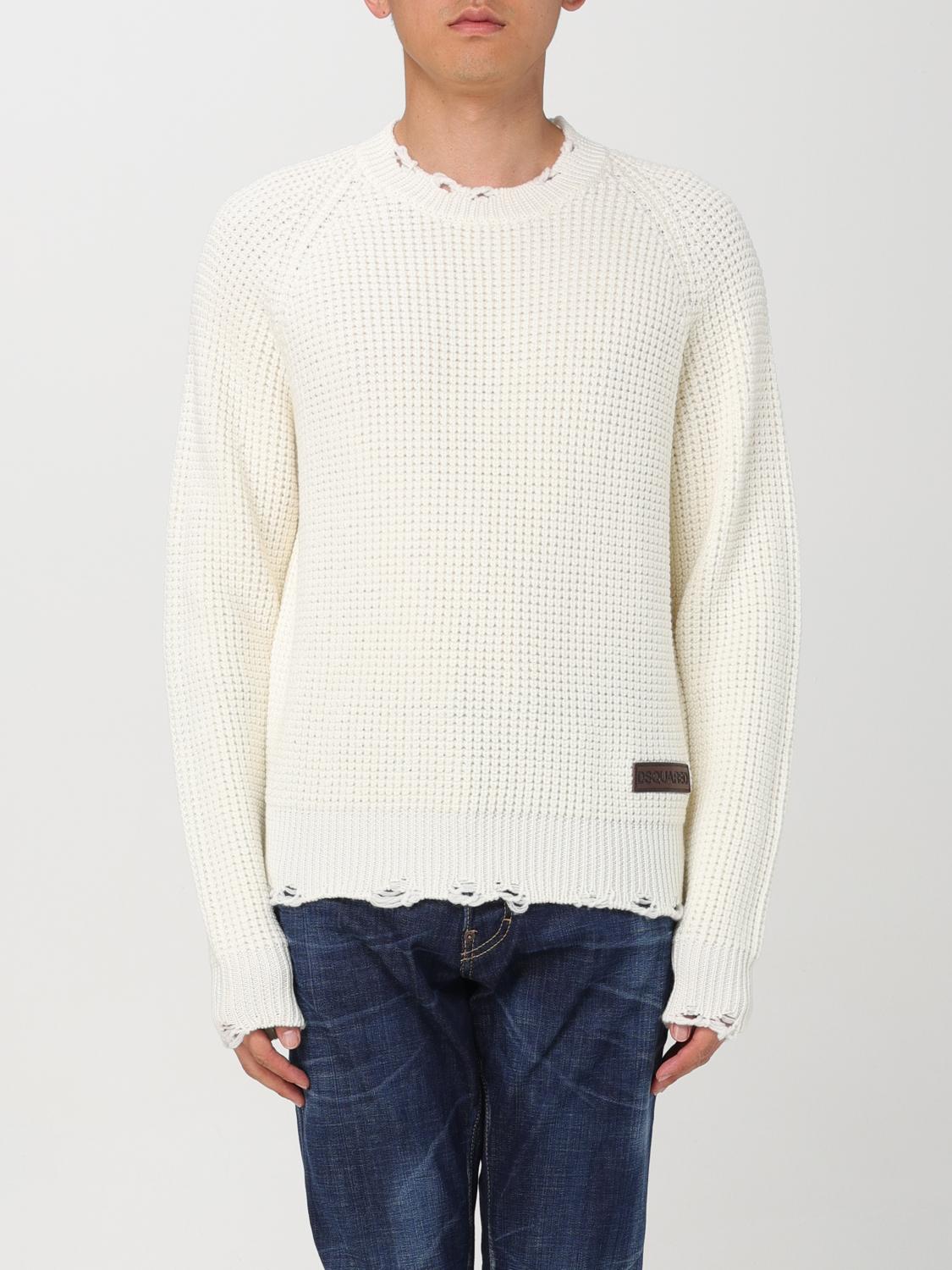 DSQUARED2 SWEATER: Sweater men Dsquared2, White - Img 1