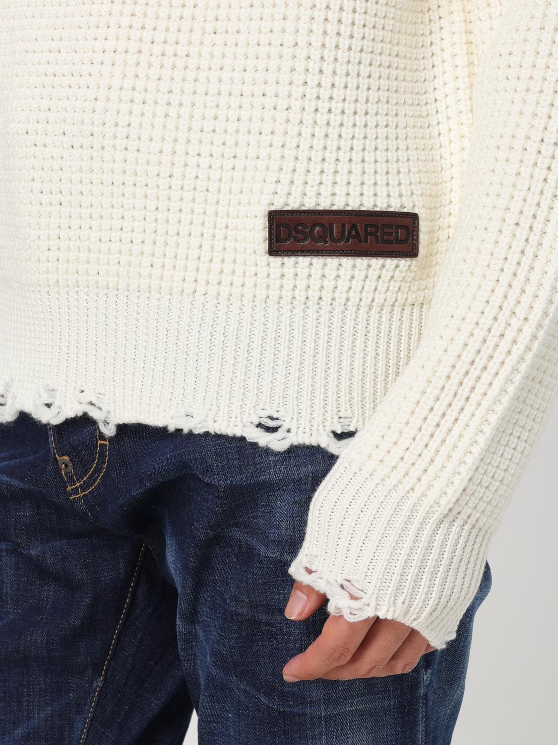 DSQUARED2 SWEATER: Sweater men Dsquared2, White - Img 4
