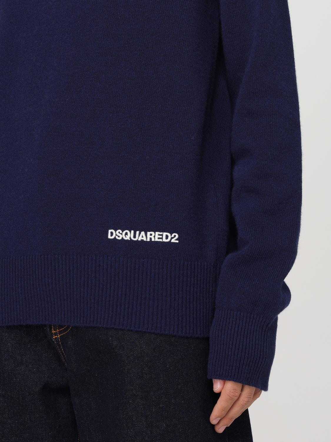 DSQUARED2 SWEATER: Sweater men Dsquared2, Blue - Img 4