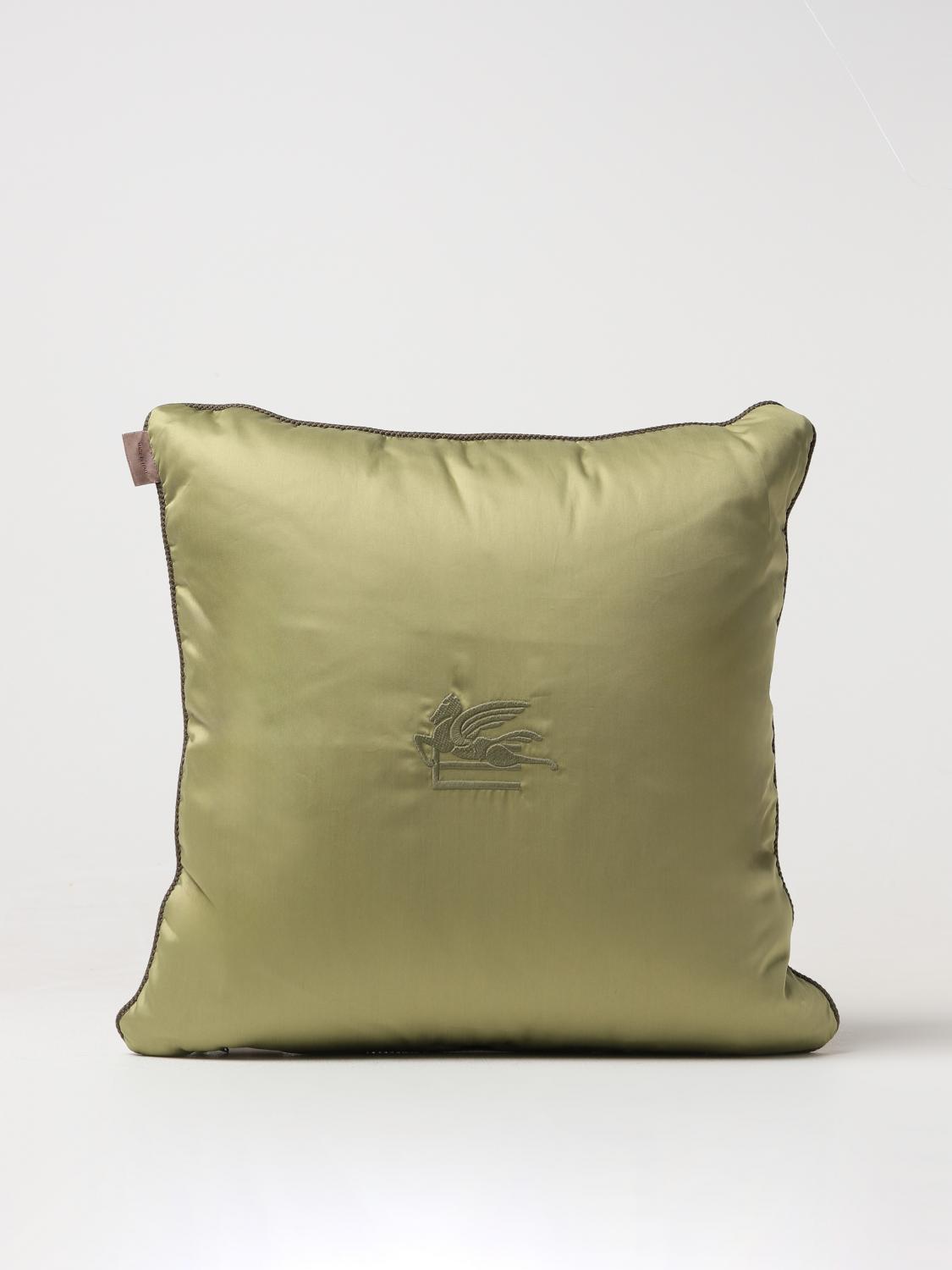 ETRO HOME CUSCINI: Cuscino Bloom Etro Home in cotone con fantasia Paisley , Verde - Img 2