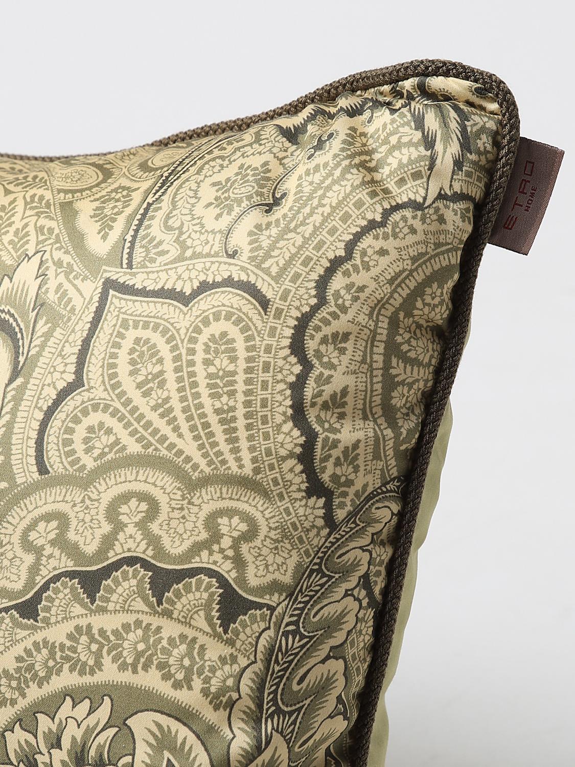 ETRO HOME CUSCINI: Cuscino Bloom Etro Home in cotone con fantasia Paisley , Verde - Img 4