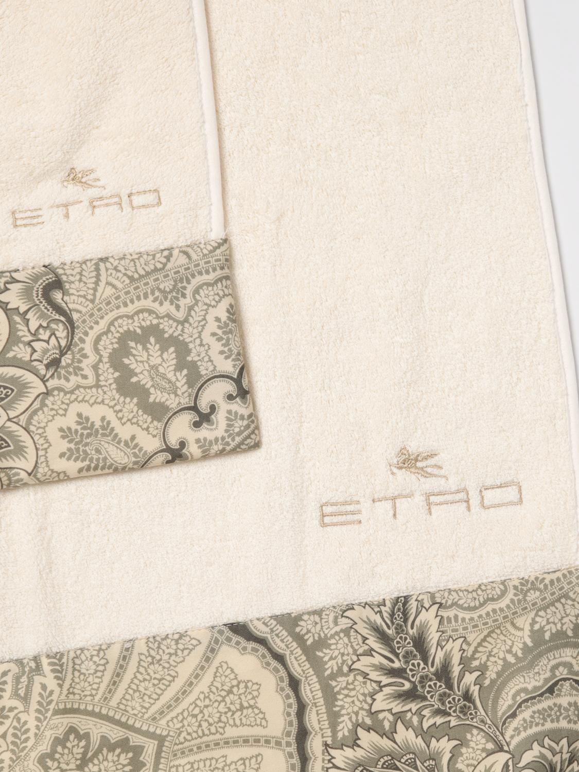 ETRO HOME BATH AND BEACH TOWELS: Bath and beach towels lifestyle Etro Home, Yellow Cream - Img 5