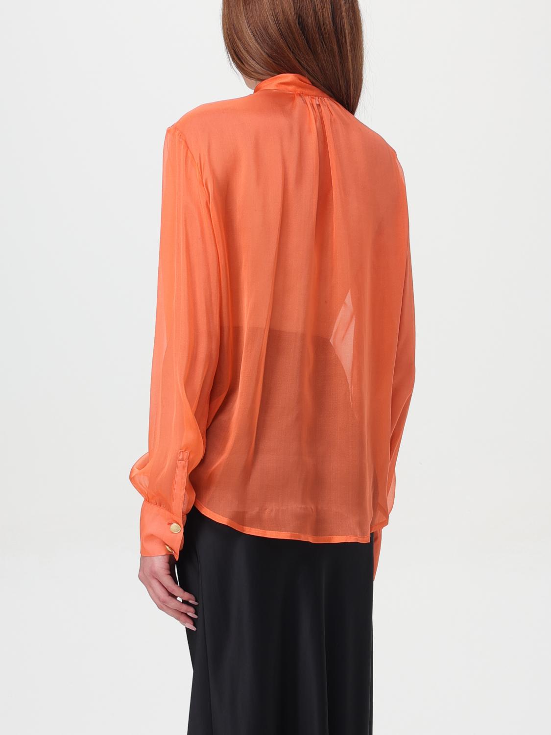 HEBE STUDIO HEMDBLUSE: Hemdbluse damen Hebe Studio, Orange - Img 3