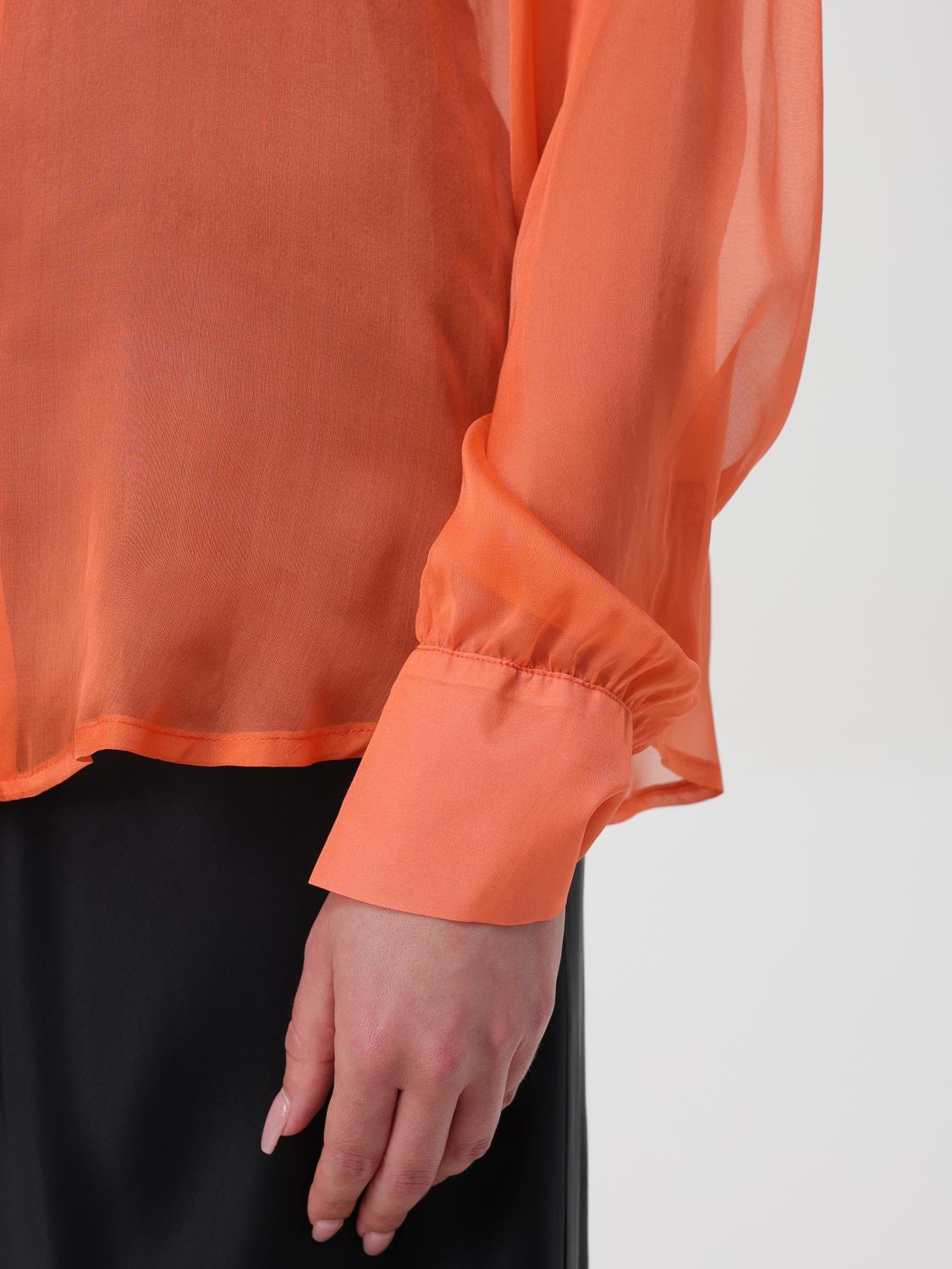 HEBE STUDIO HEMDBLUSE: Hemdbluse damen Hebe Studio, Orange - Img 4