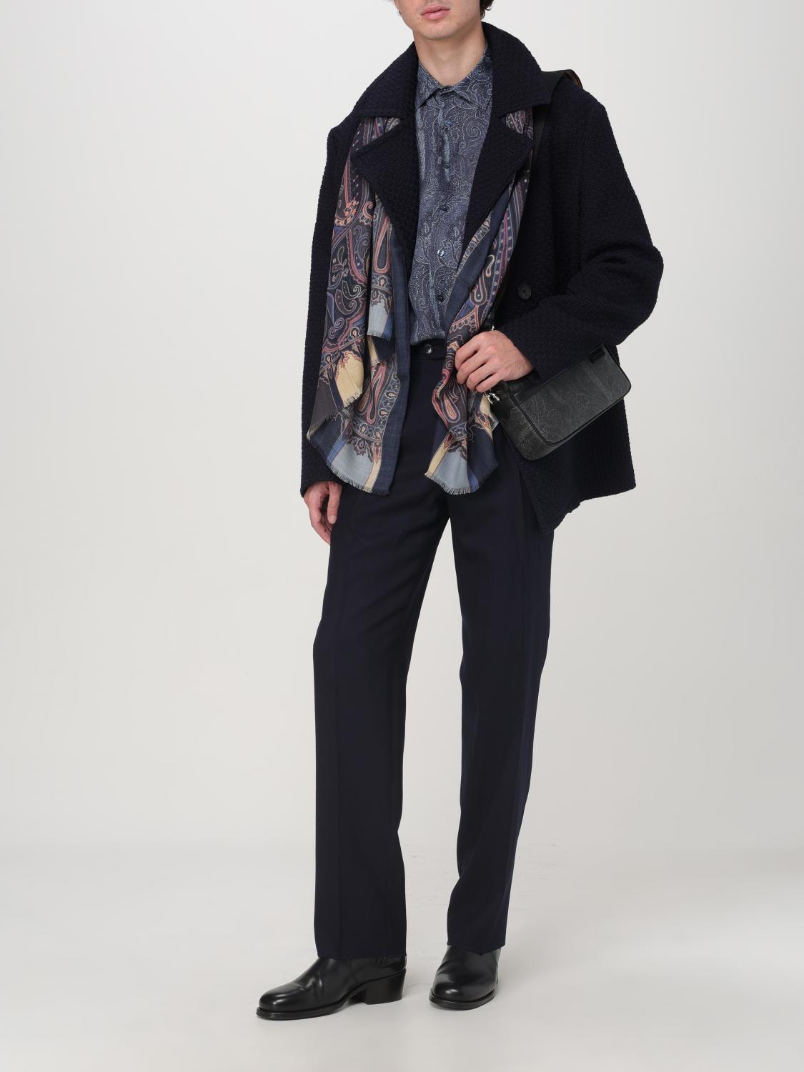 ETRO COAT: Coat men Etro, Blue - Img 2