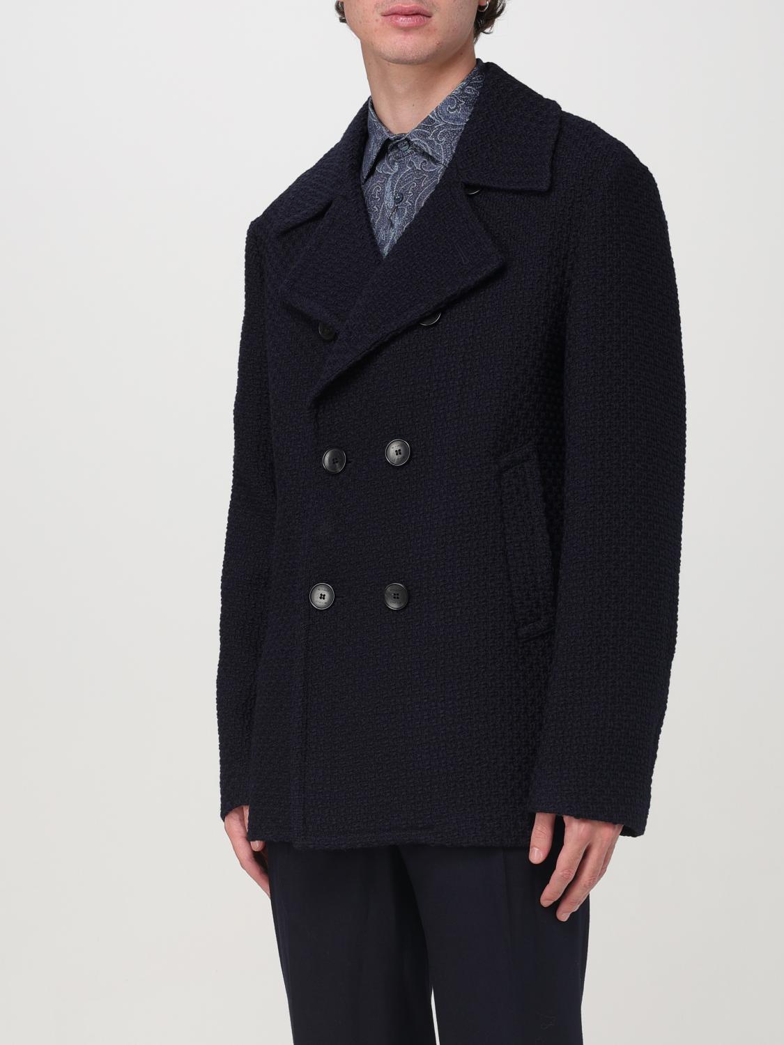 ETRO COAT: Coat men Etro, Blue - Img 4