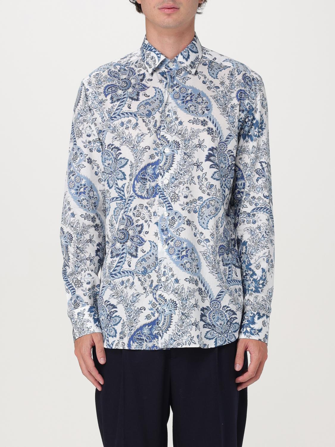ETRO HEMD: Hemd herren Etro, Hellblau - Img 1