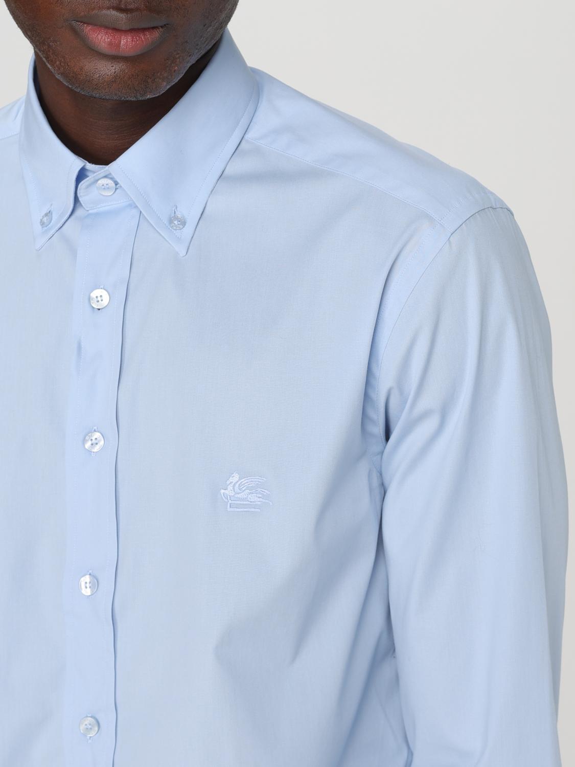 ETRO CAMICIA: Camicia in cotone Etro, Azzurro - Img 5