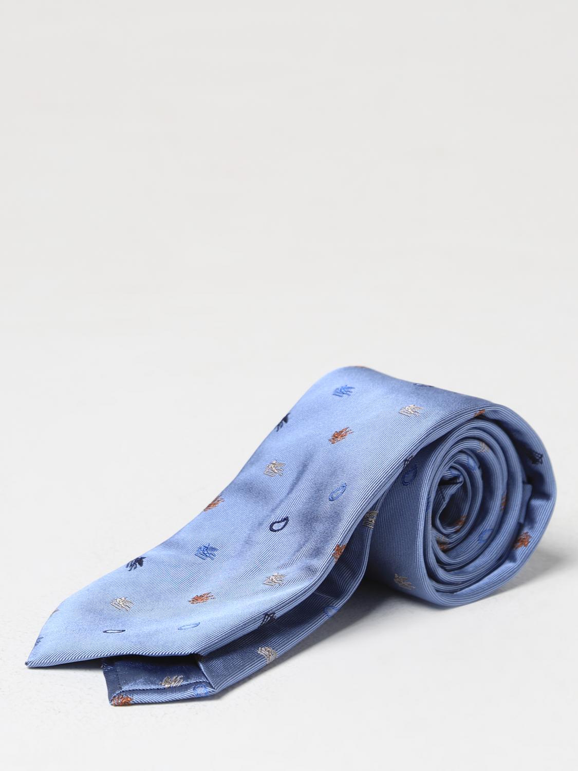 ETRO TIE: Tie men Etro, Gnawed Blue - Img 1