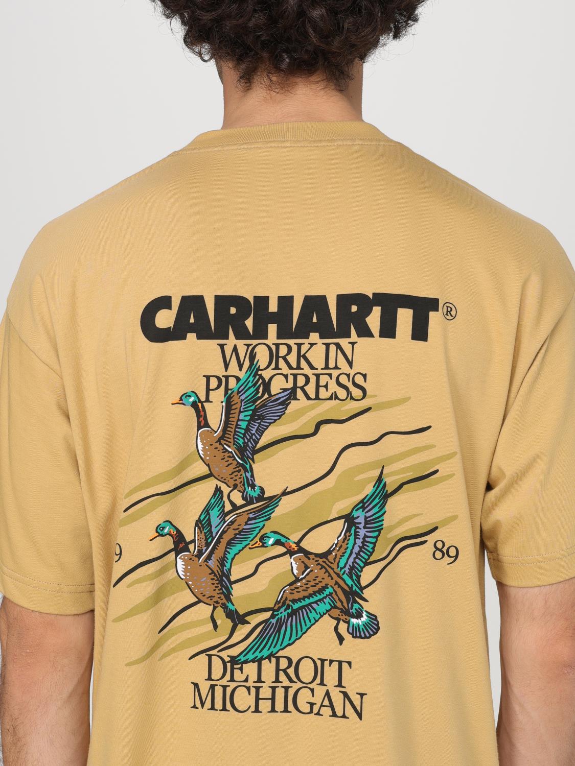 CARHARTT WIP T-SHIRT: T-shirt men Carhartt Wip, Beige - Img 4