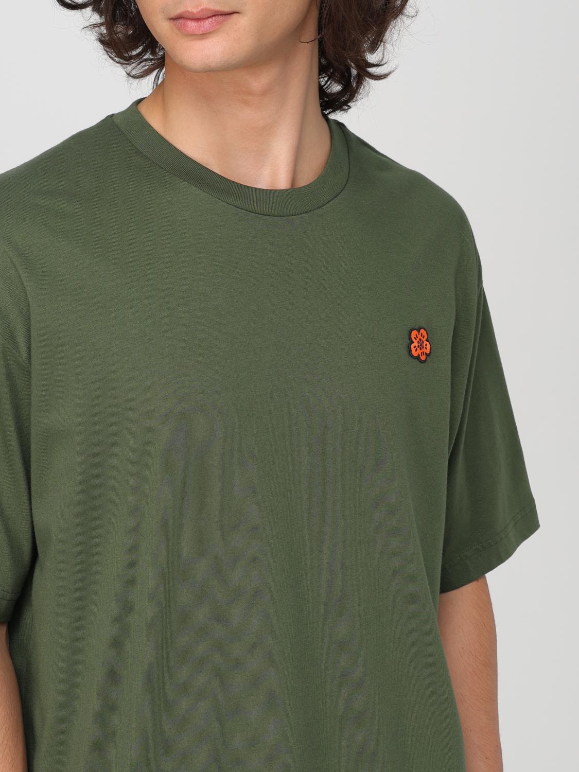 KENZO T-SHIRT: T-shirt Fiore Kenzo, Kaki - Img 5