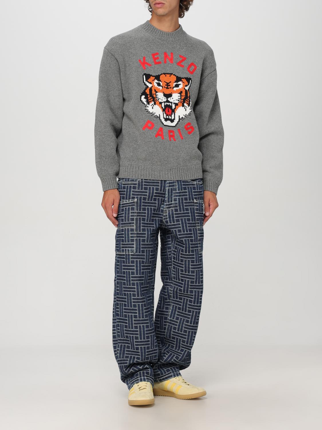 Pull kenzo gris homme sale