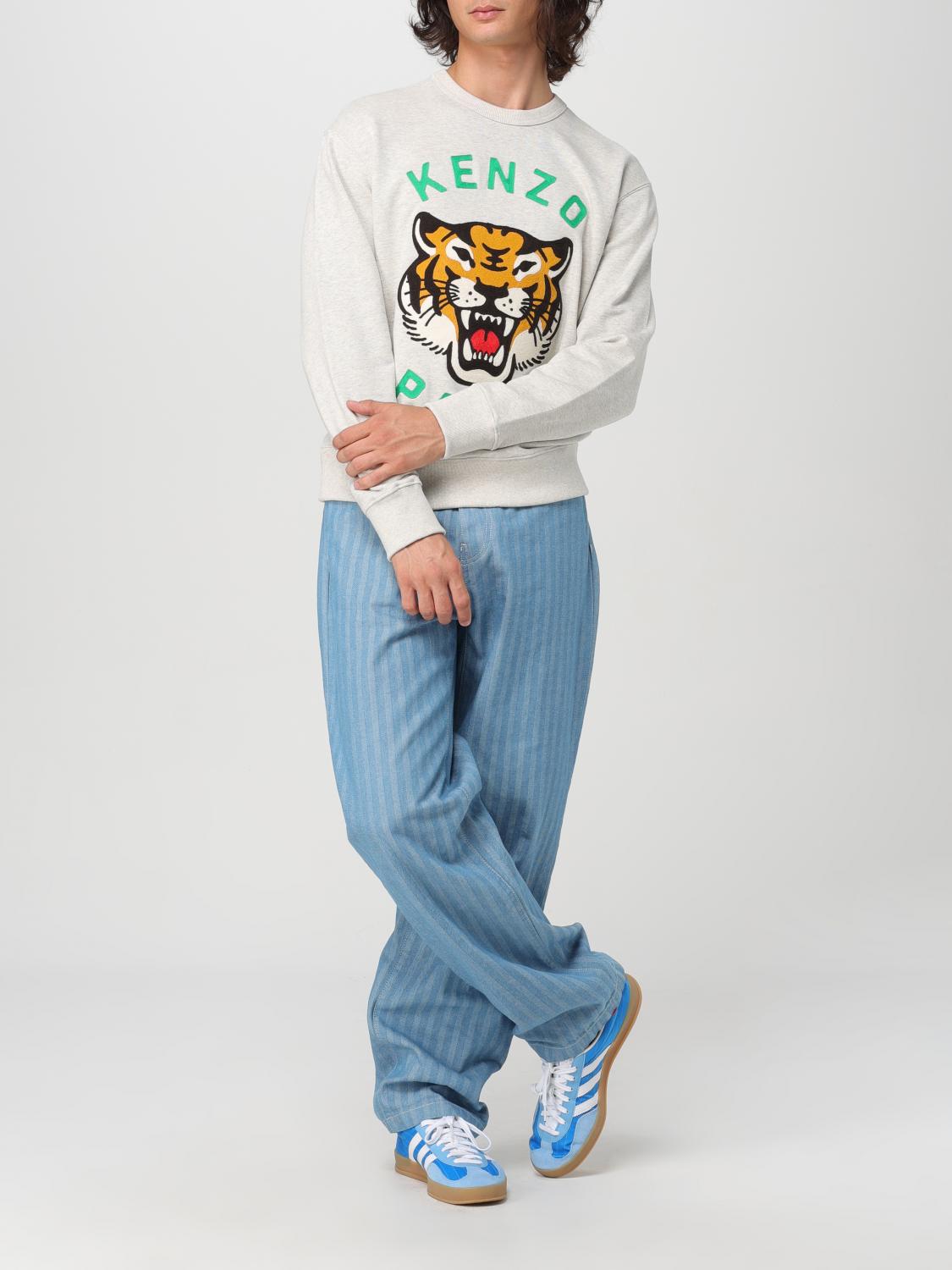 kenzou！ Kenzo Outlet: Sweatshirt men - Grey | FE68SW1064MF | GIGLIO.COM