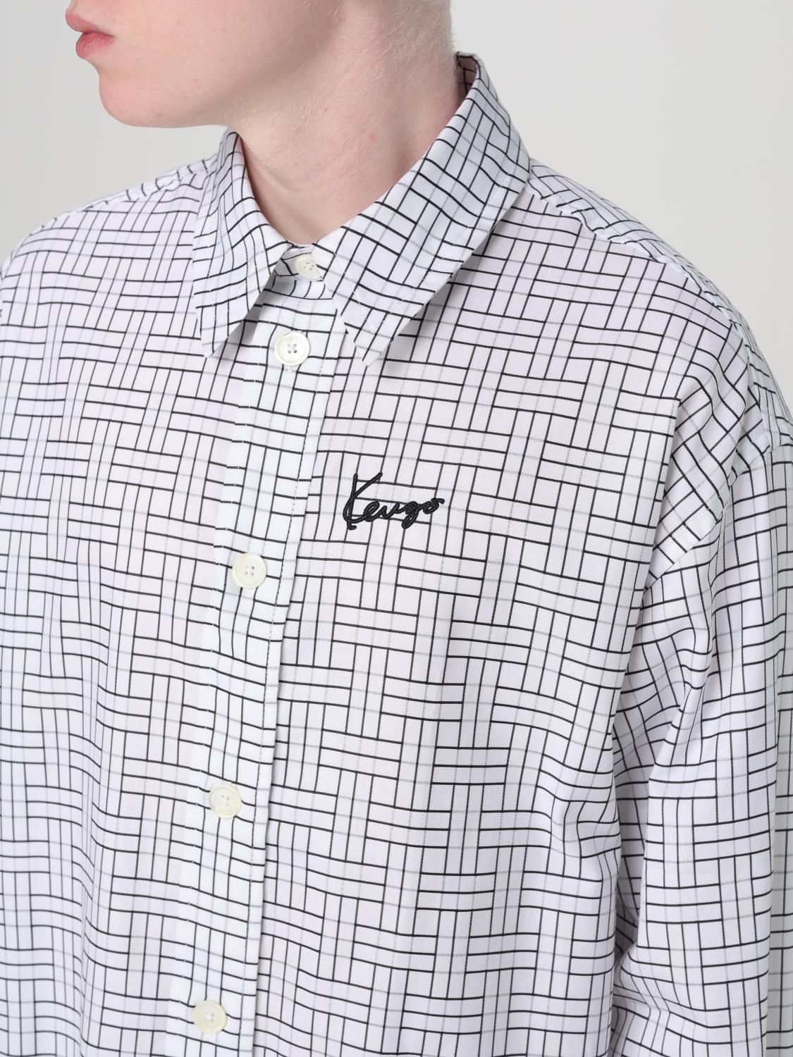 KENZO CAMISA: Camisa hombre Kenzo, Blanco - Img 5