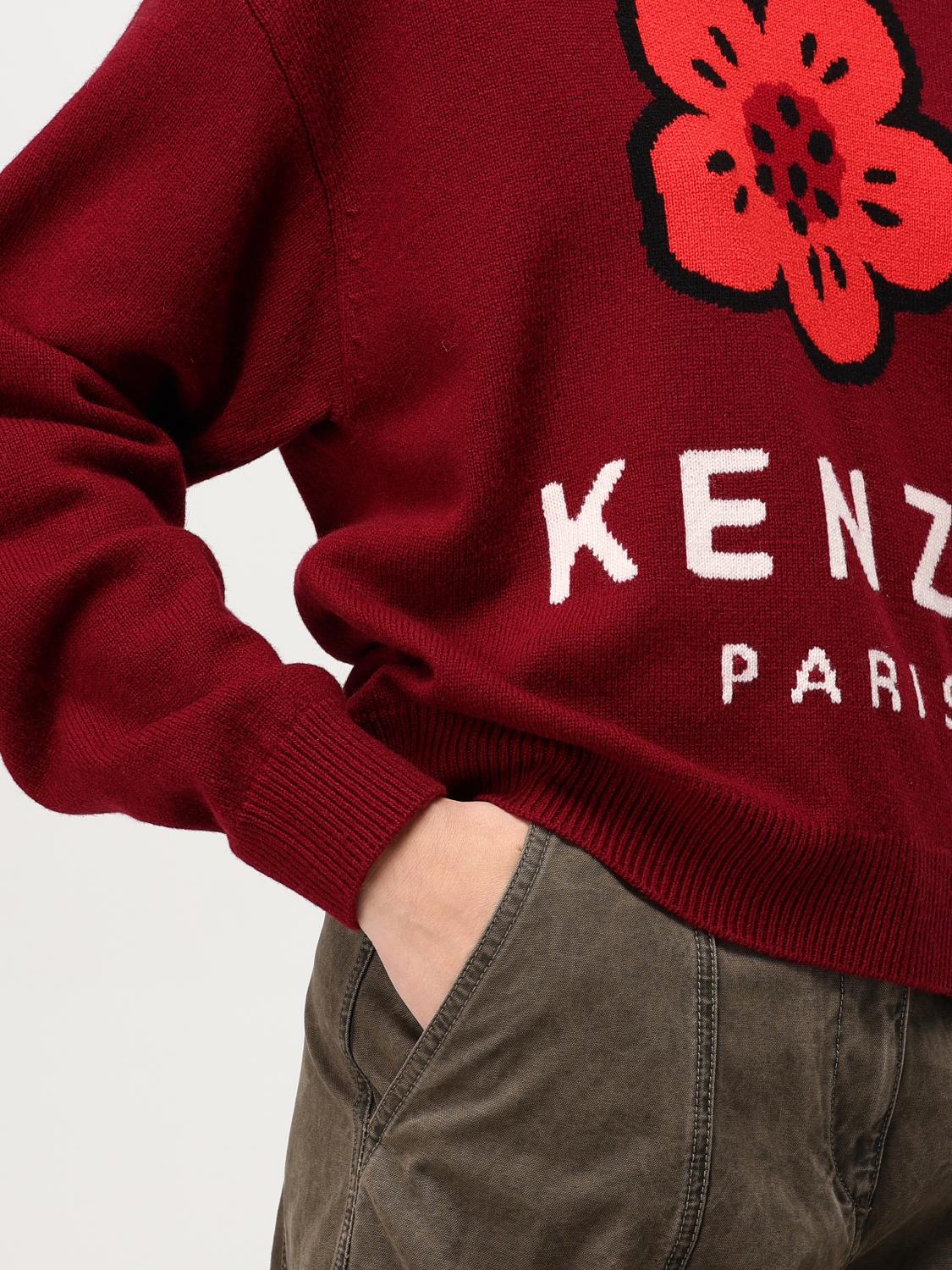 KENZO 스웨터: 스웨터 여성 Kenzo, 버건디 - Img 4