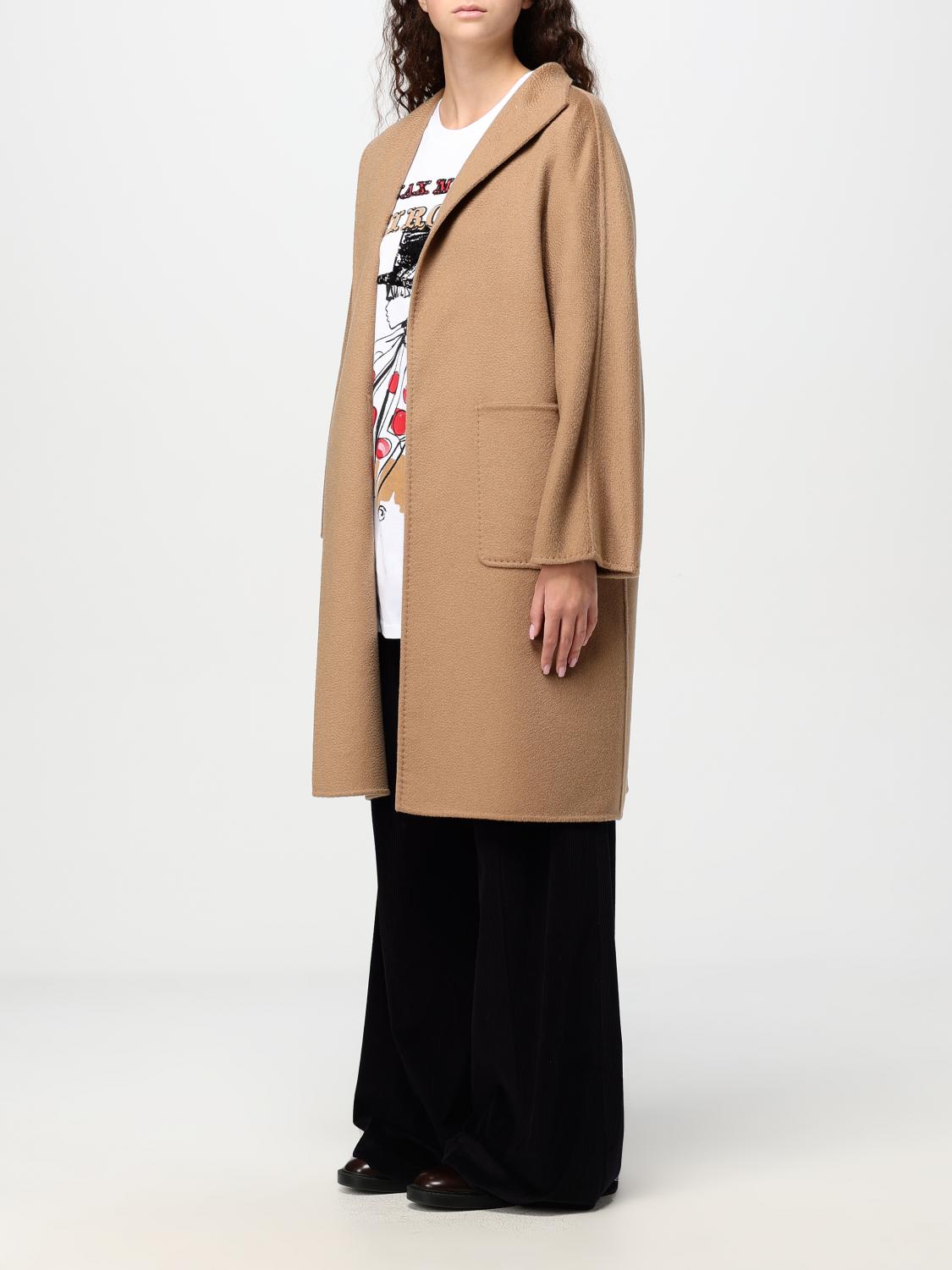 MAX MARA COAT: Coat woman Max Mara, Camel - Img 4