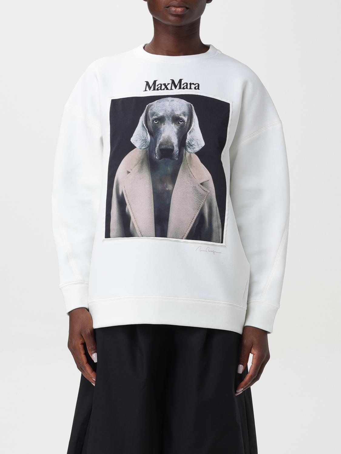 MAX MARA SUDADERA: Sudadera mujer Max Mara, Blanco - Img 1