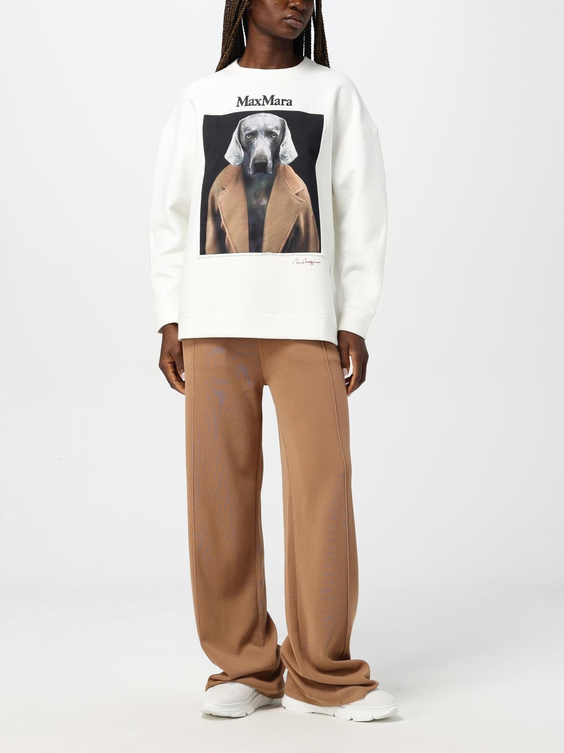 MAX MARA SUDADERA: Sudadera mujer Max Mara, Blanco 1 - Img 2