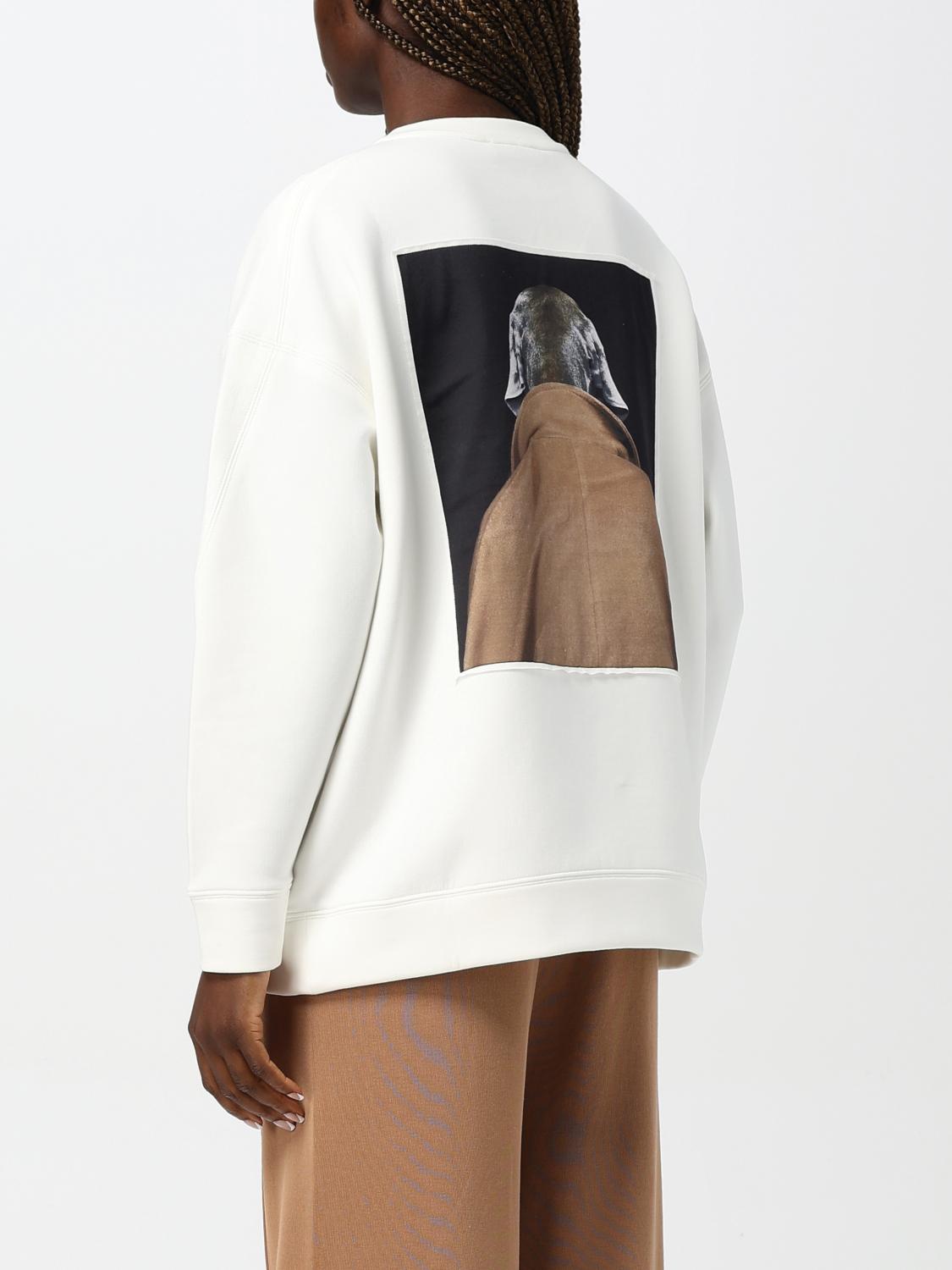 MAX MARA SUDADERA: Sudadera mujer Max Mara, Blanco 1 - Img 3