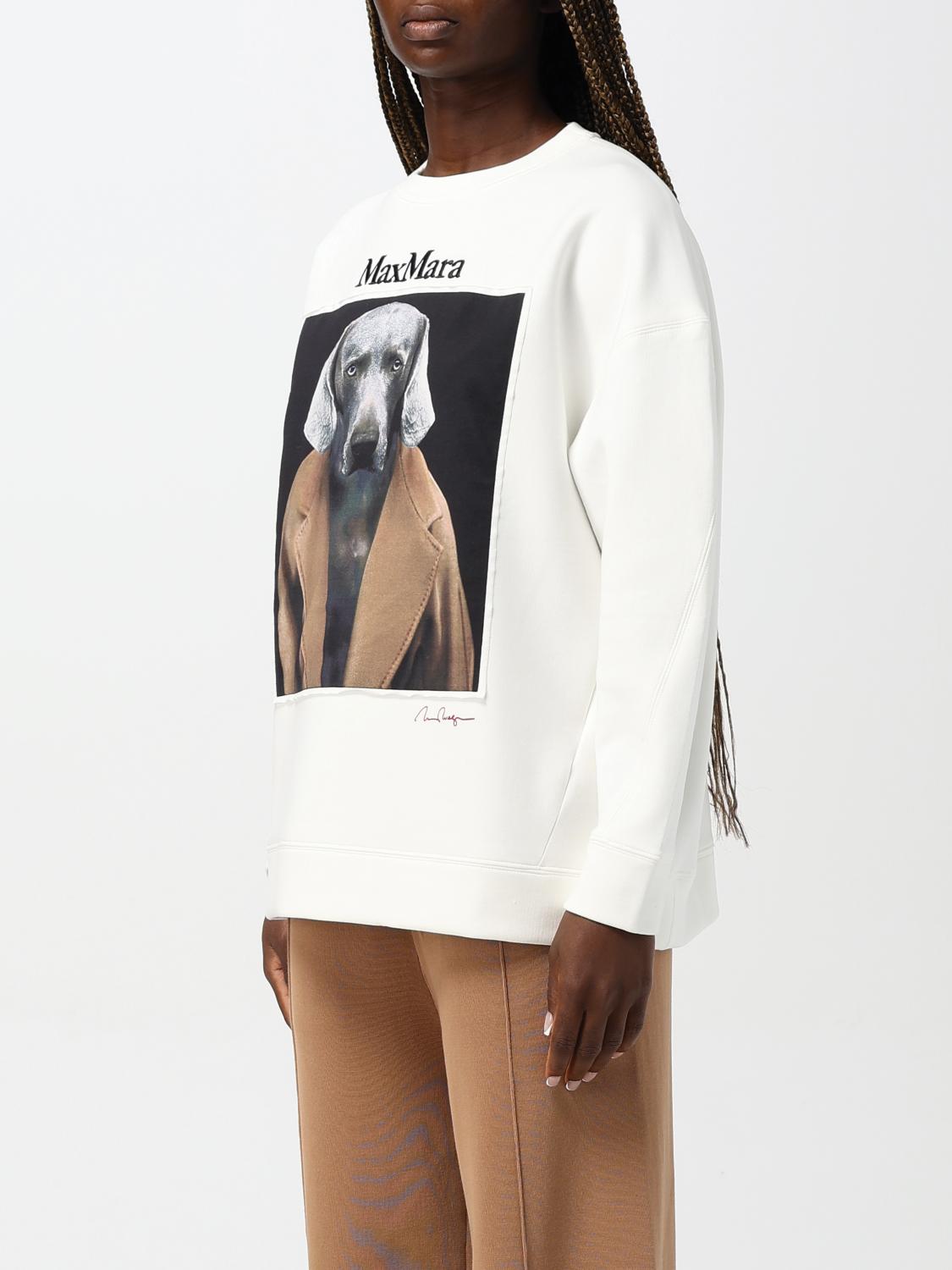 MAX MARA SUDADERA: Sudadera mujer Max Mara, Blanco 1 - Img 4