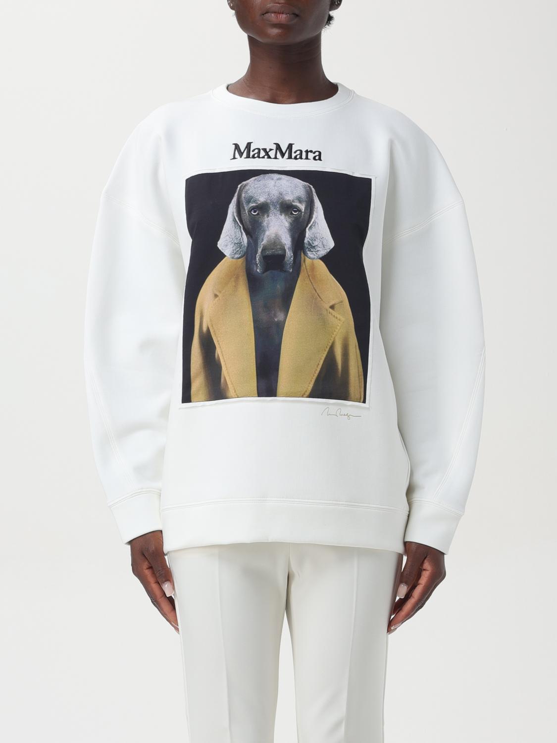 MAX MARA SUDADERA: Sudadera mujer Max Mara, Blanco 2 - Img 1