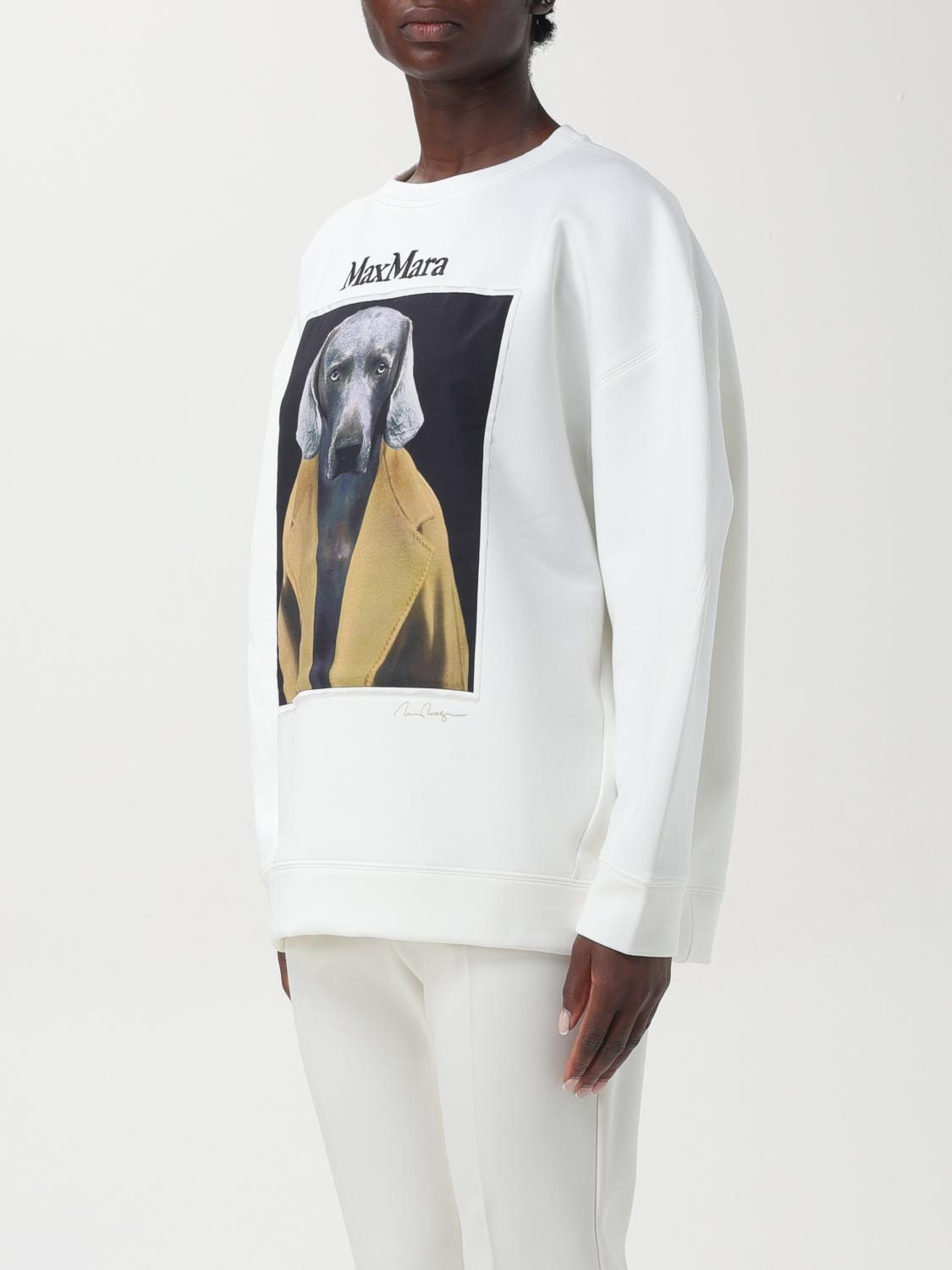 MAX MARA SUDADERA: Sudadera mujer Max Mara, Blanco 2 - Img 4